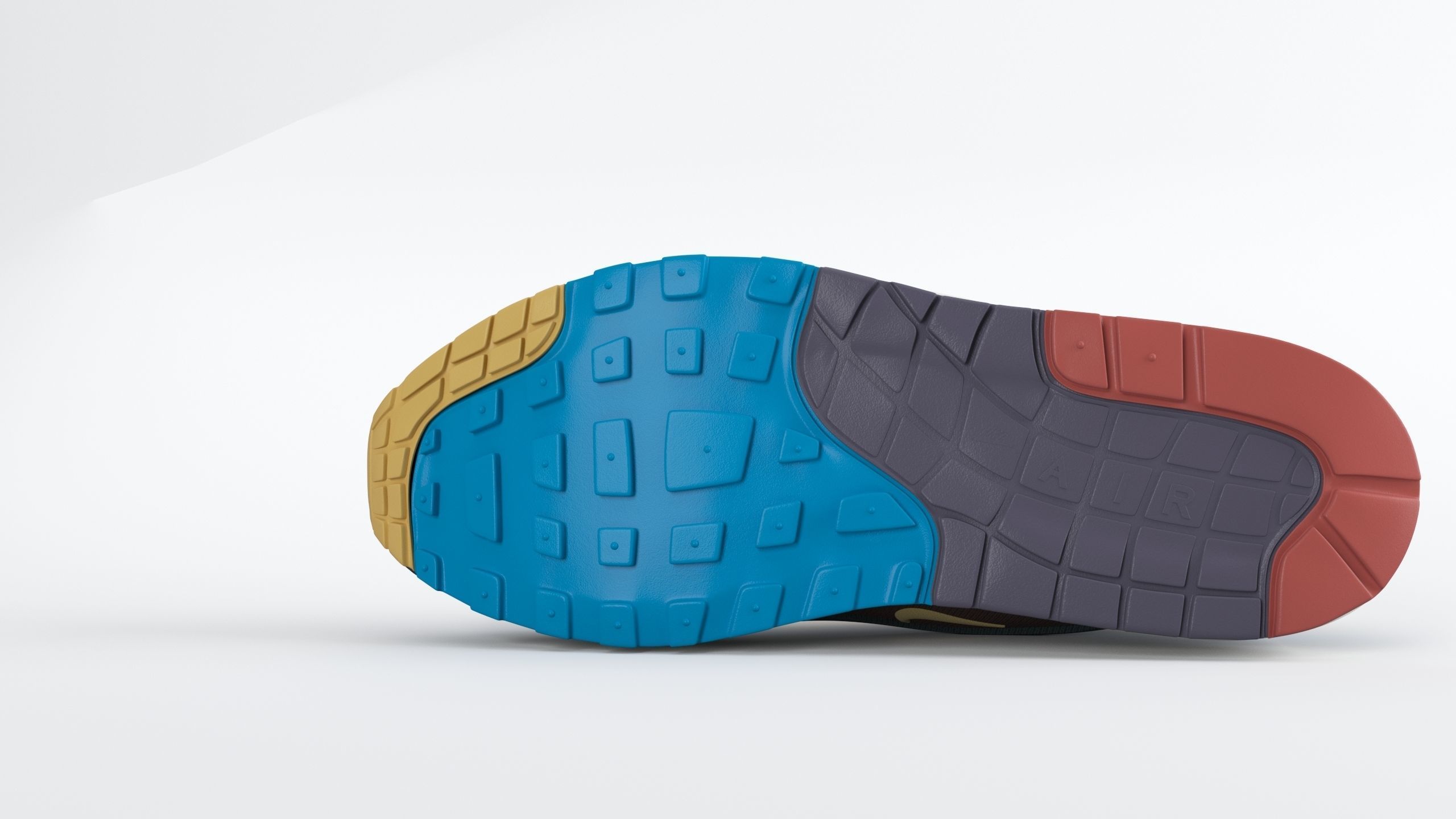 Nike Air Max 197 PBR Low-poly 3D model_9