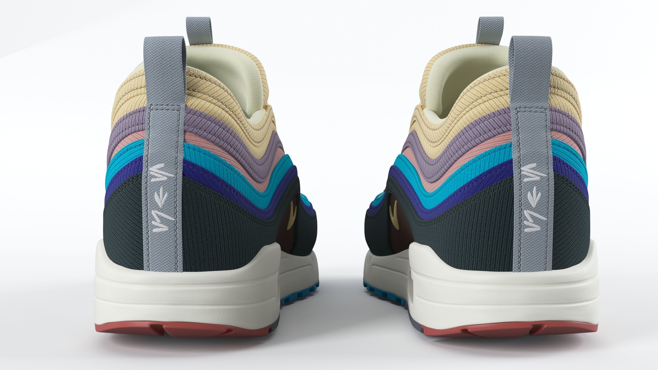 Nike Air Max 197 PBR Low-poly 3D model_6