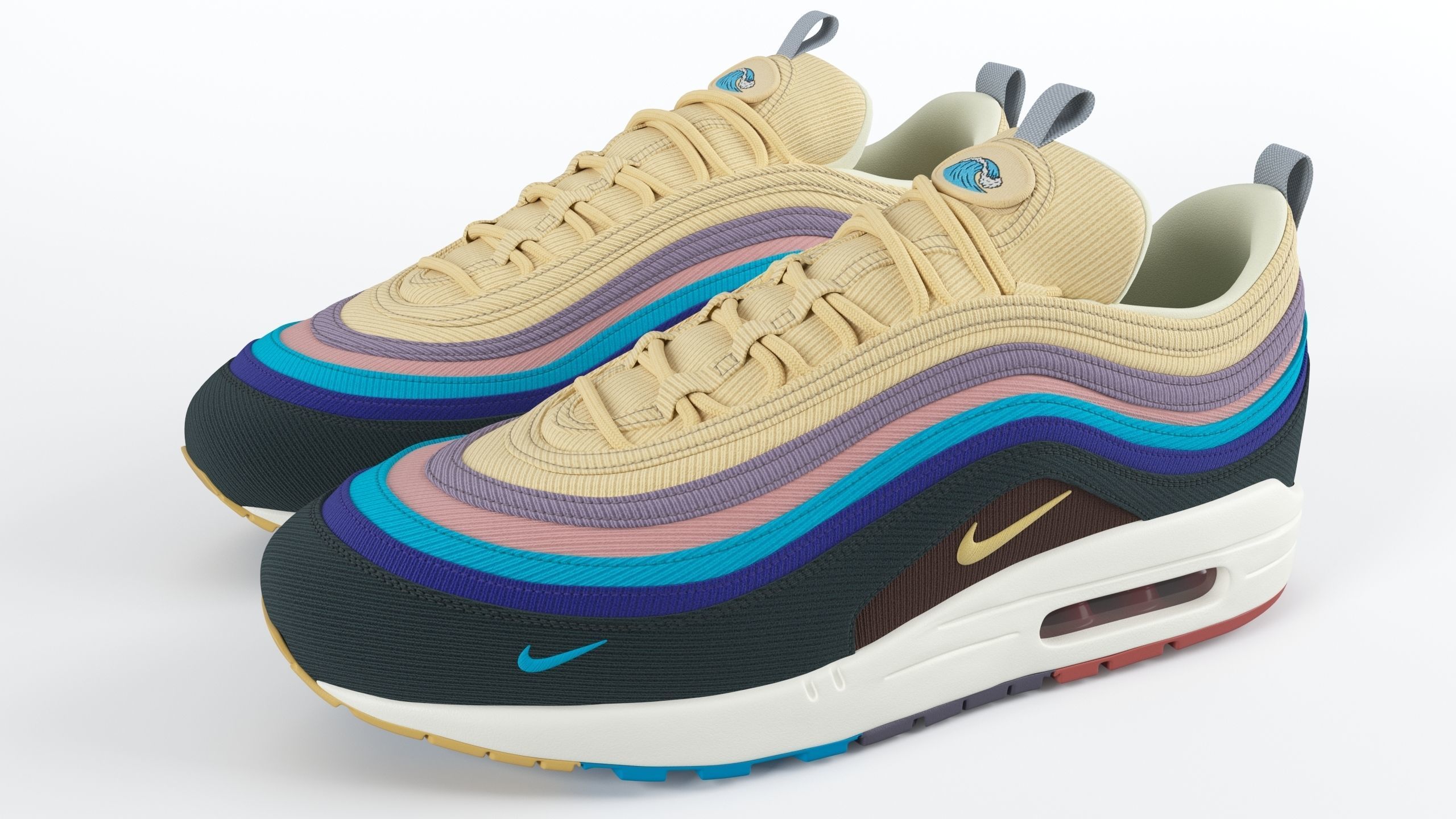 Nike Air Max 197 PBR Low-poly 3D model_5