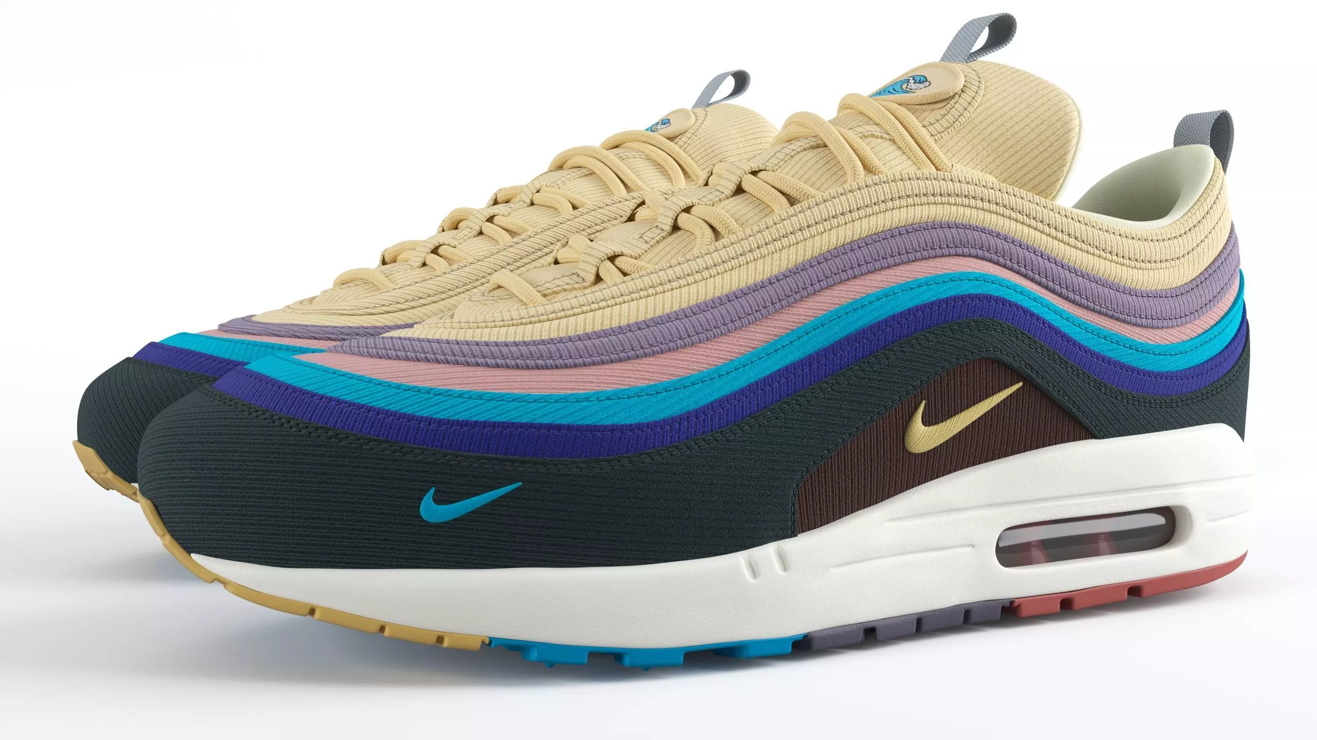 Nike Air Max 197 PBR Low-poly 3D model_0