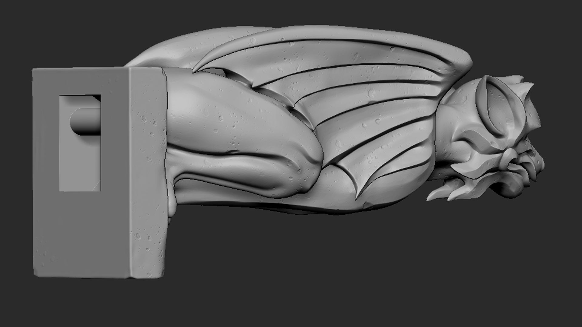 Gargoyle10 3D print model_5