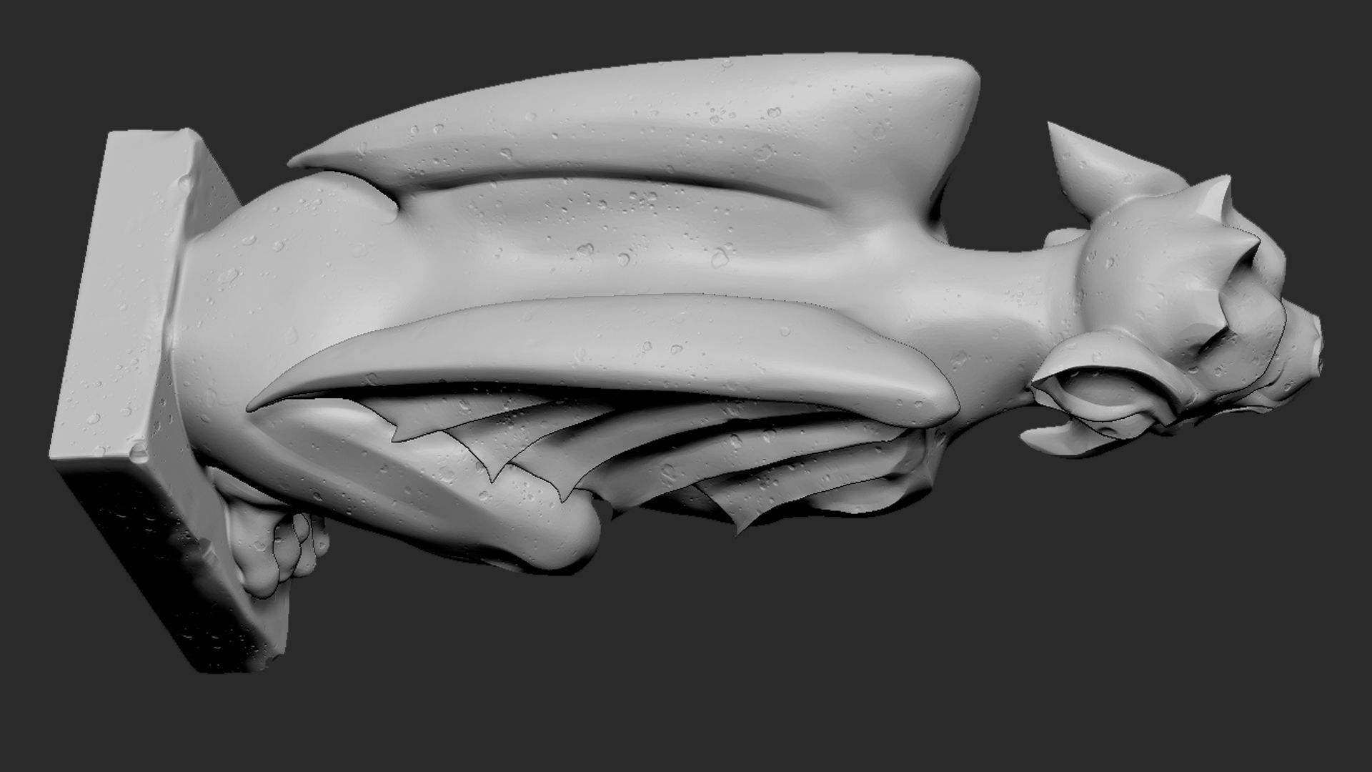 Gargoyle10 3D print model_9