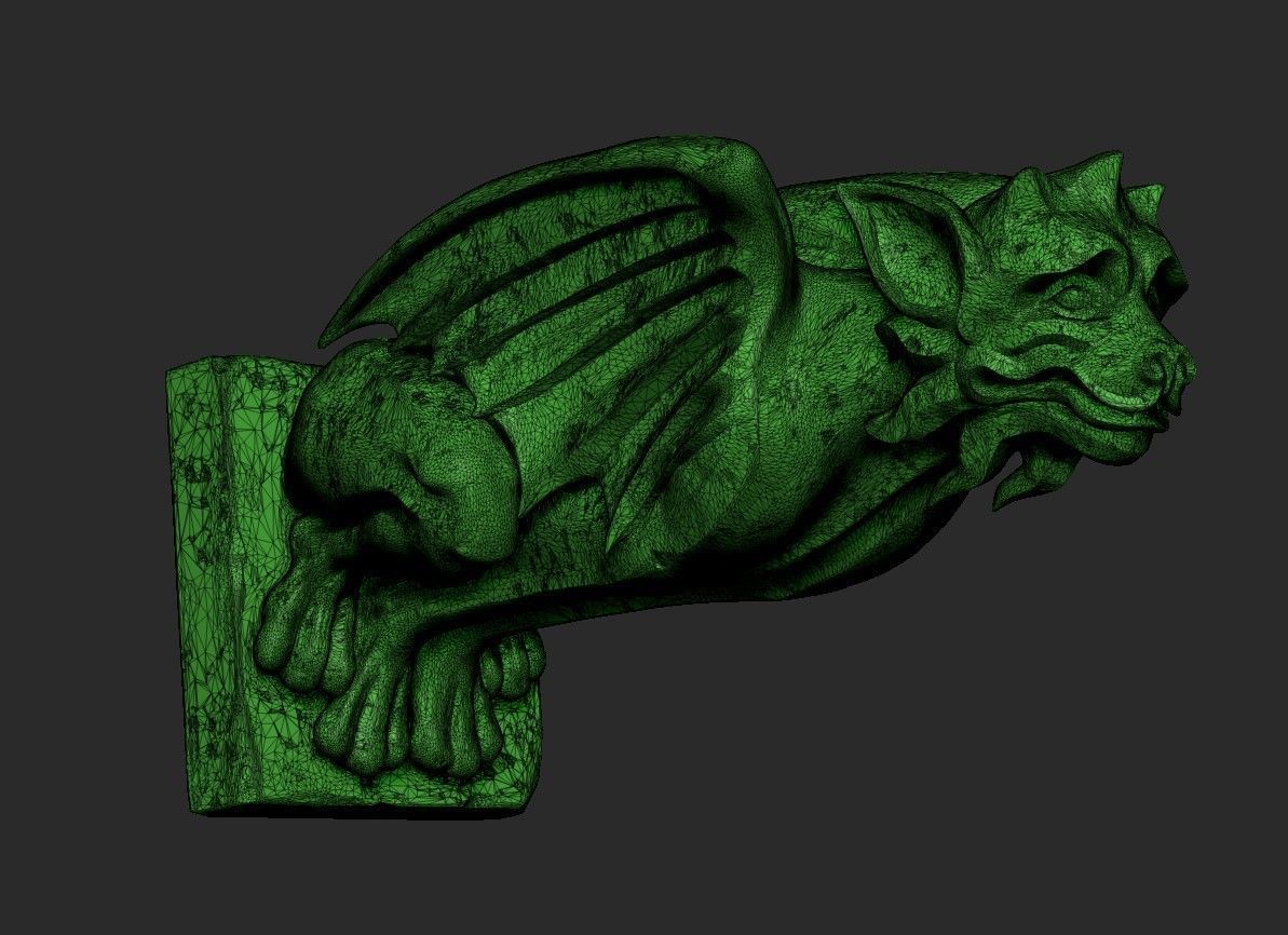 Gargoyle10 3D print model_12