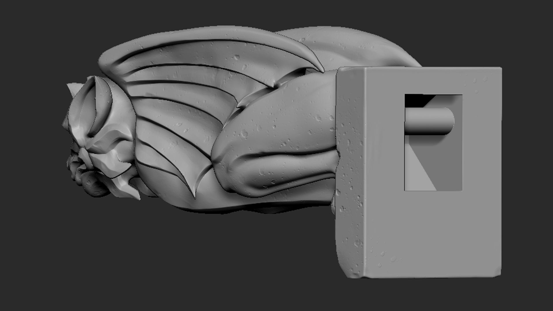 Gargoyle10 3D print model_7
