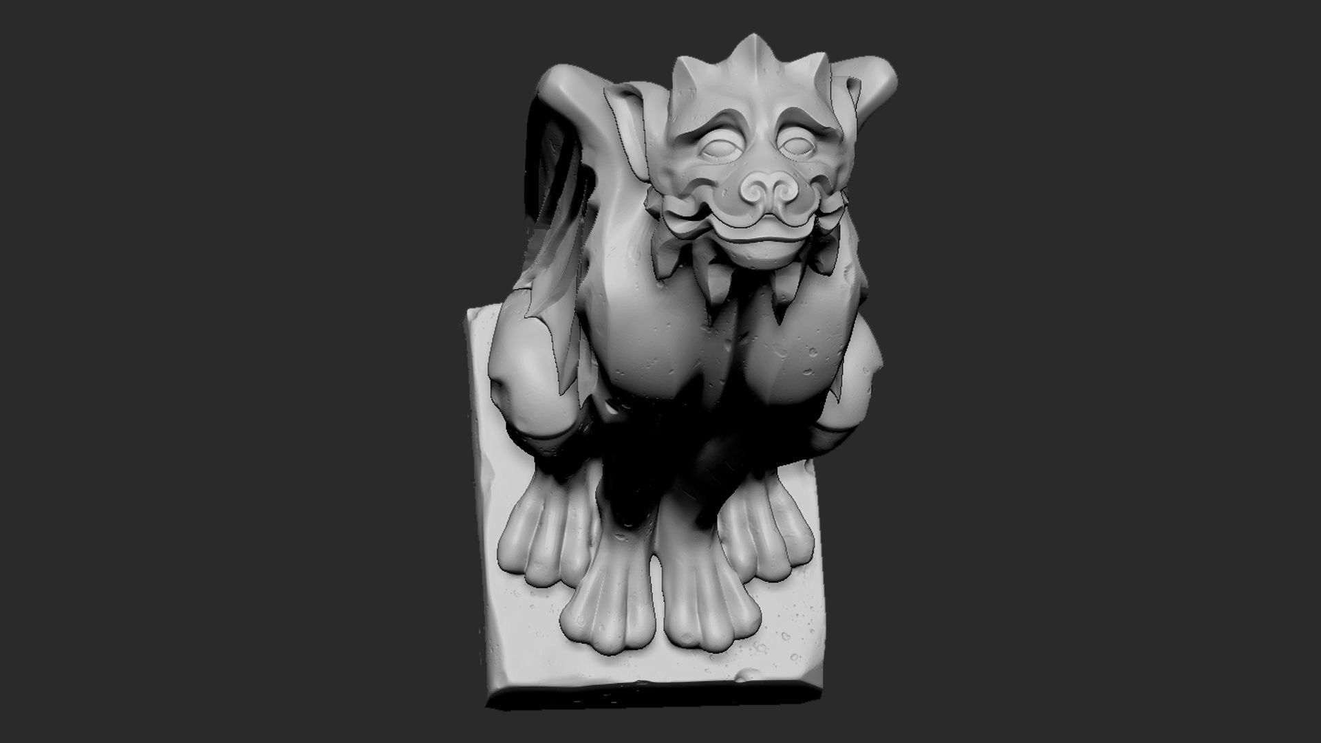 Gargoyle10 3D print model_11