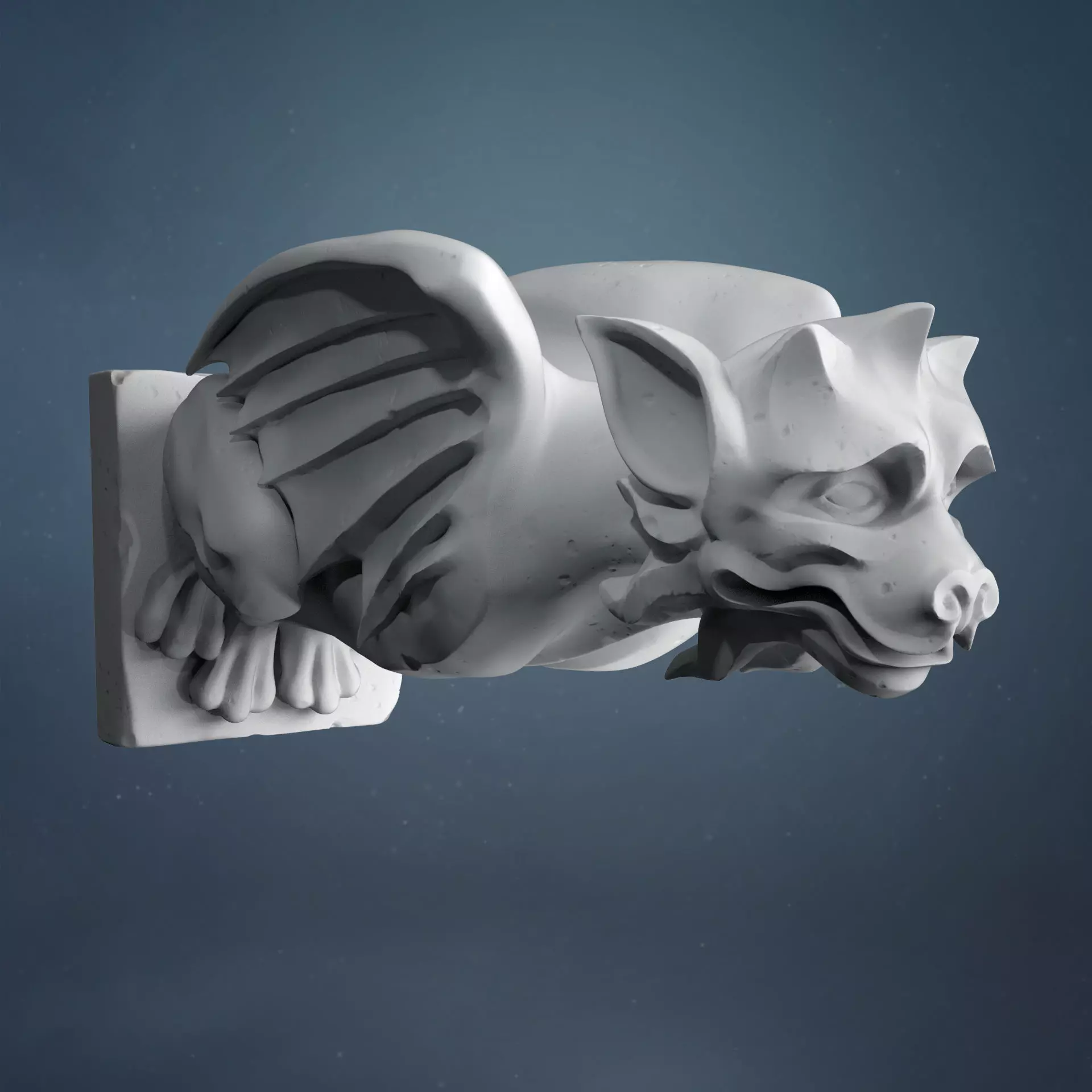 Gargoyle10 3D print model_0