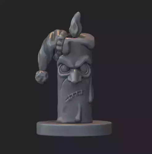 Christmas candle 3D print model