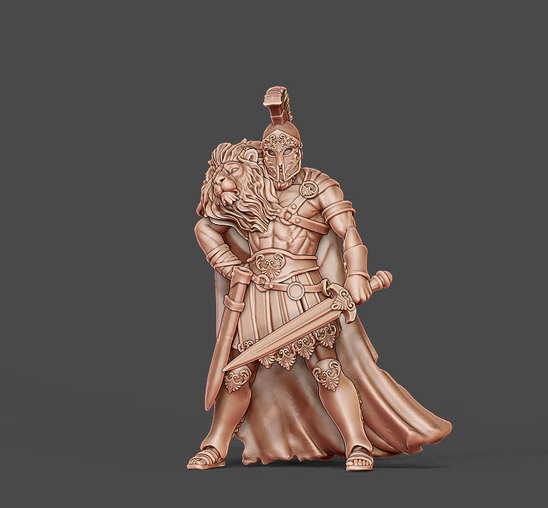 Greek hero - 35mm scale 3D print model_7