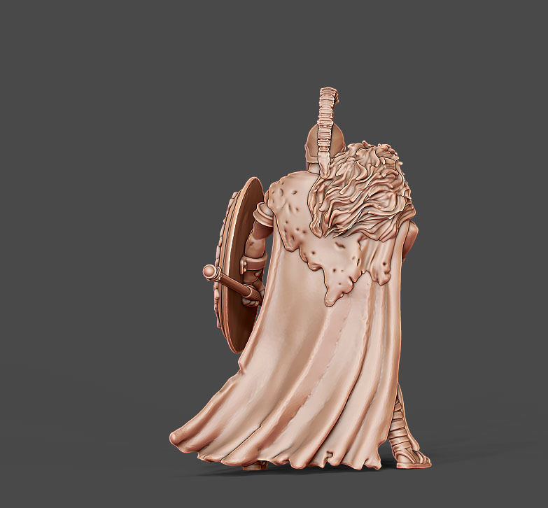 Greek hero - 35mm scale 3D print model_2