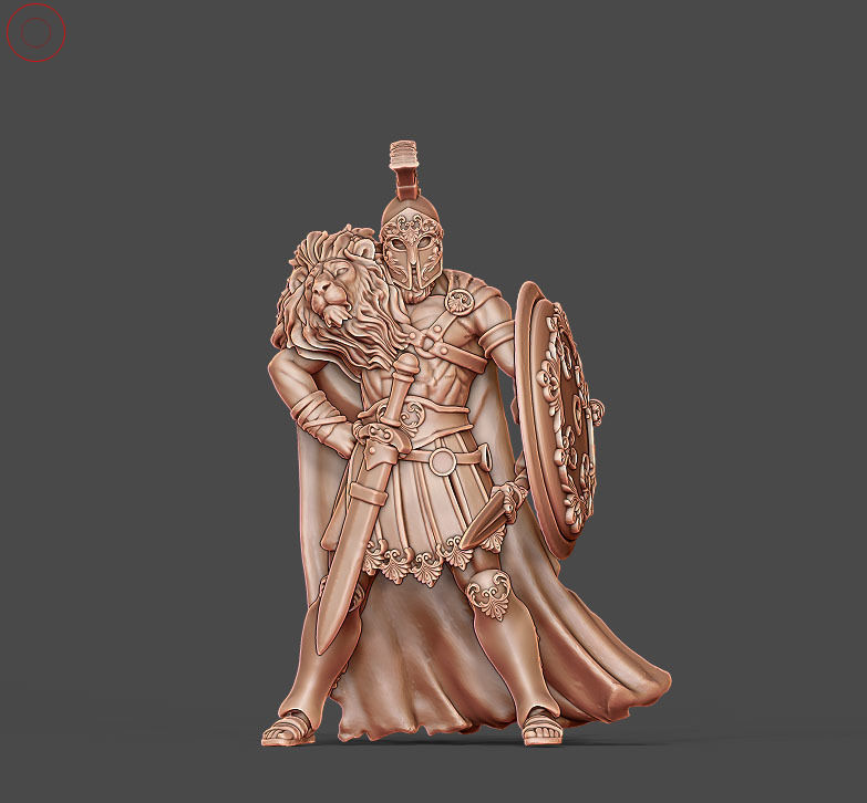 Greek hero - 35mm scale 3D print model_5