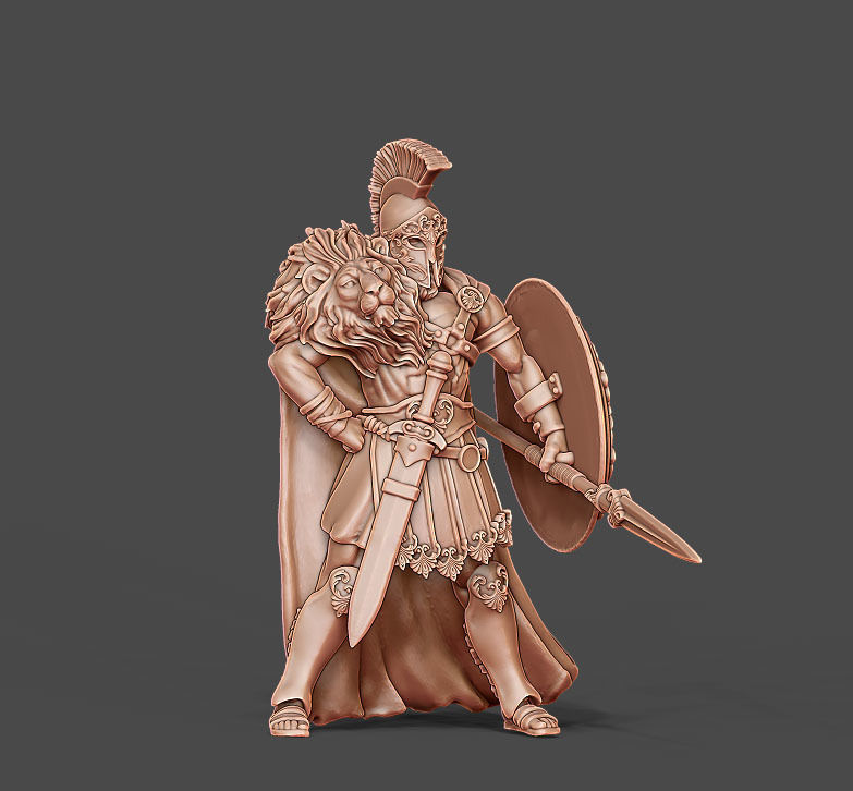 Greek hero - 35mm scale 3D print model_3