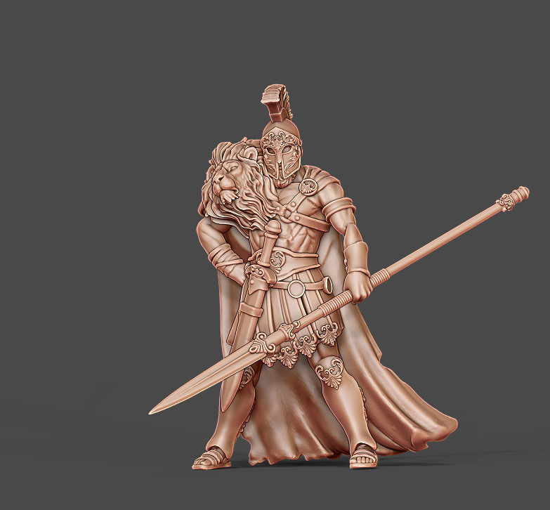 Greek hero - 35mm scale 3D print model_4