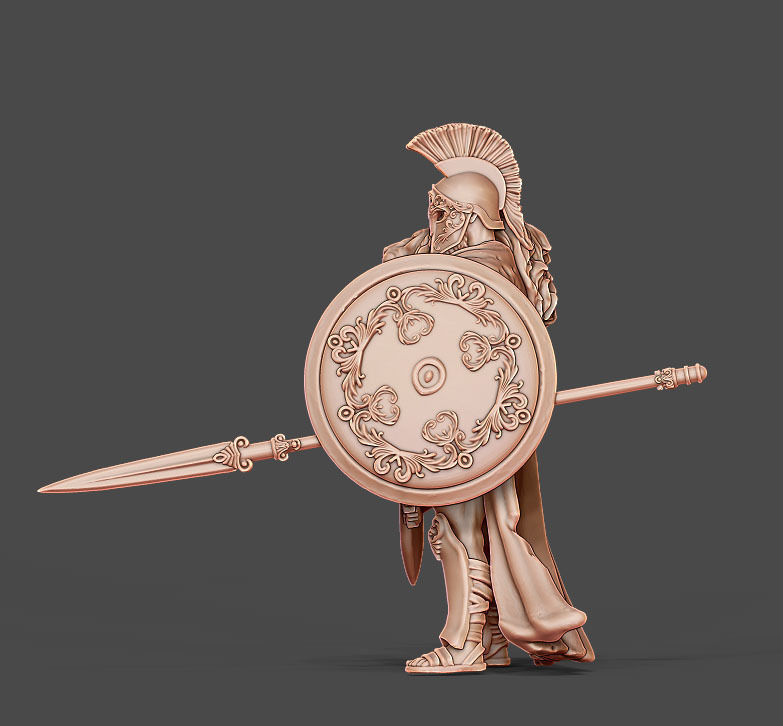 Greek hero - 35mm scale 3D print model_1