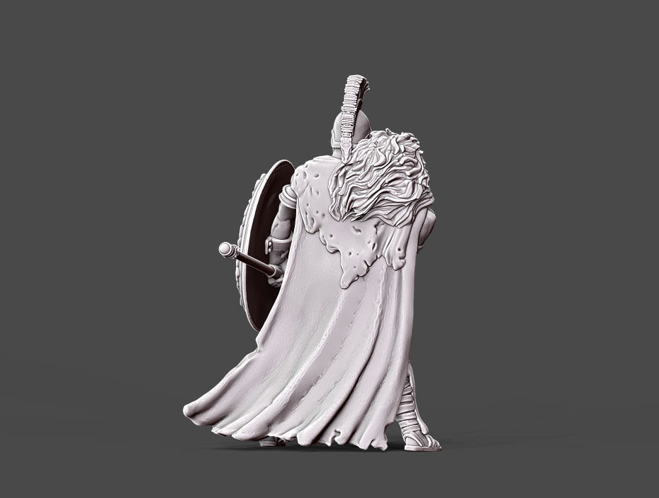 Greek hero - 35mm scale 3D print model_9