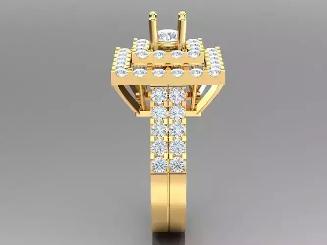 Diamond Solitaire Engagement Ring 1WR88 3D print model