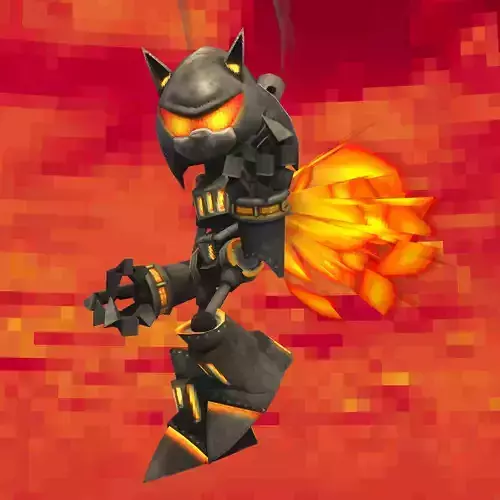 Furnace Sonic Low-poly 3D model