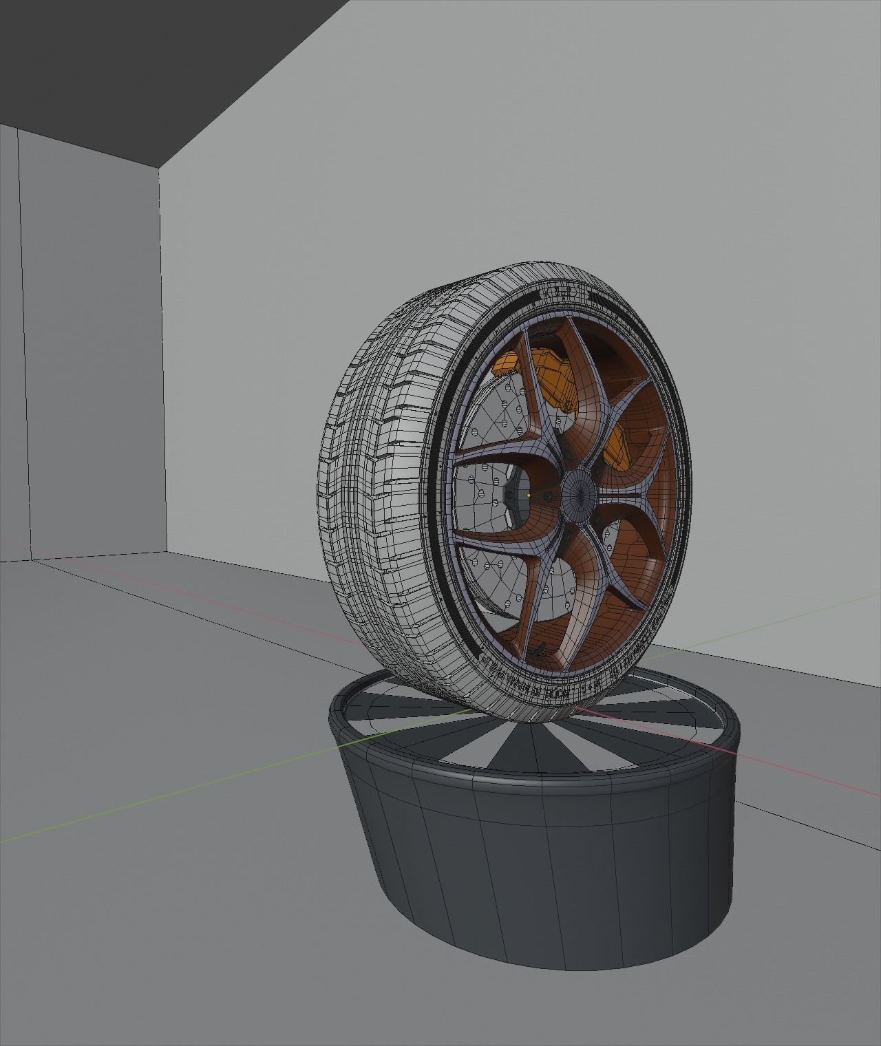 Car Tire Set Tip-Top 290 model 3D model_2