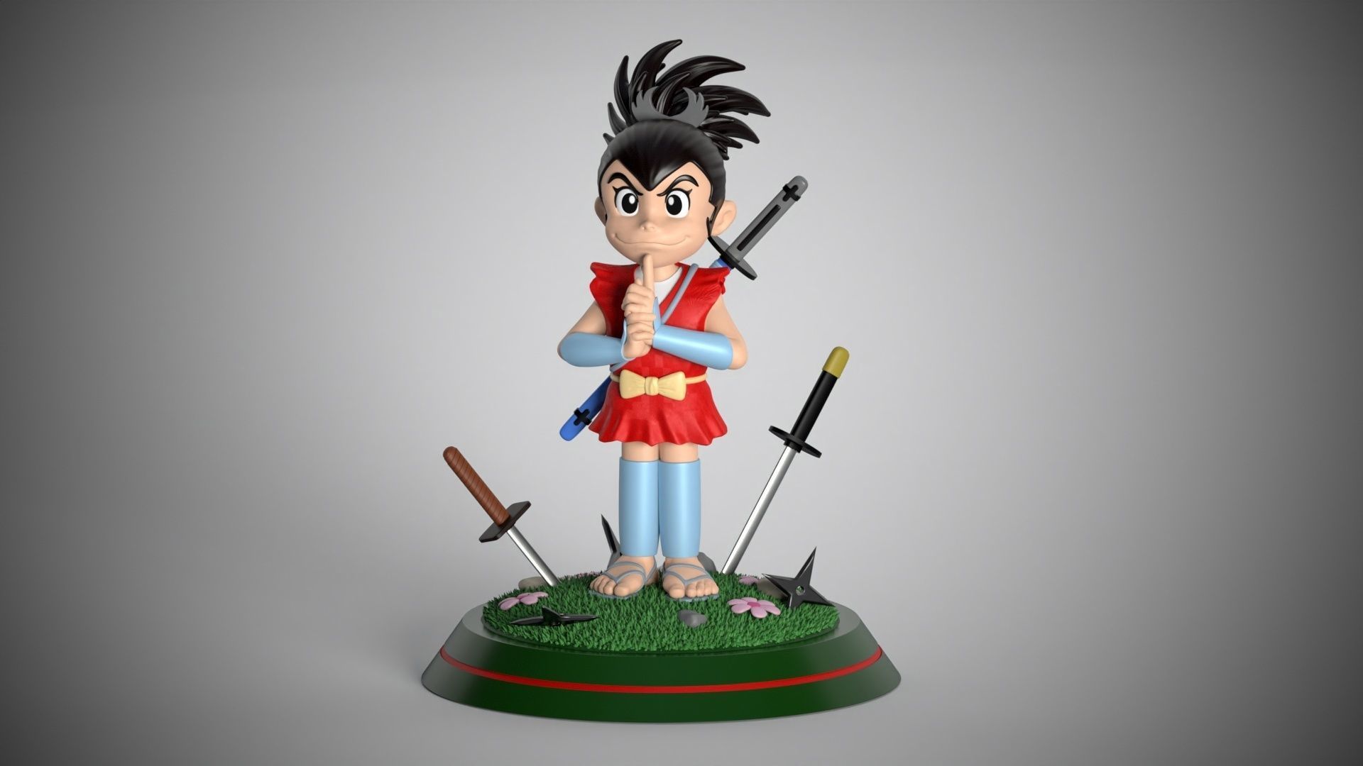 Sarutobi Sasuke  3D print model_3