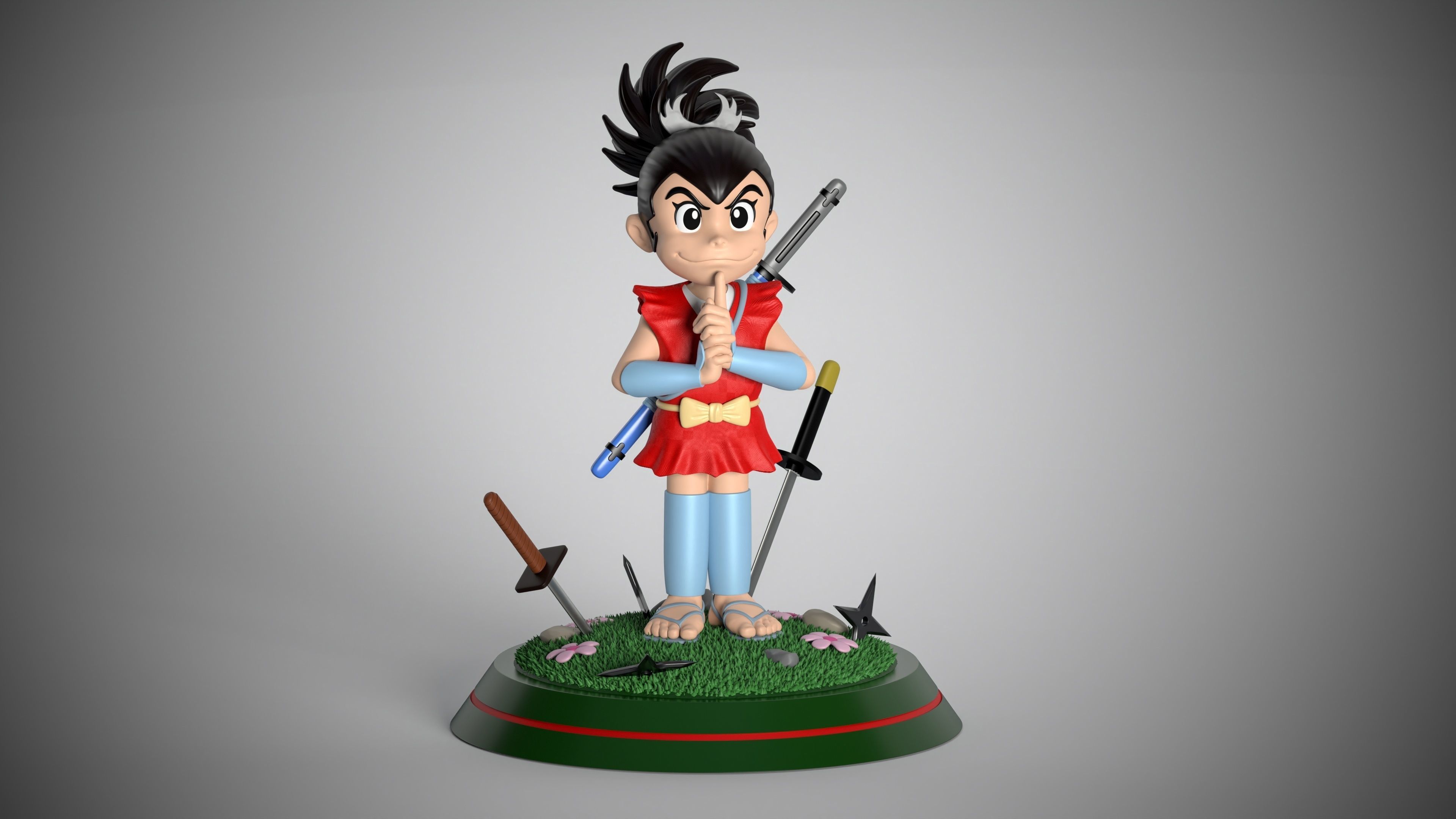 Sarutobi Sasuke  3D print model_2