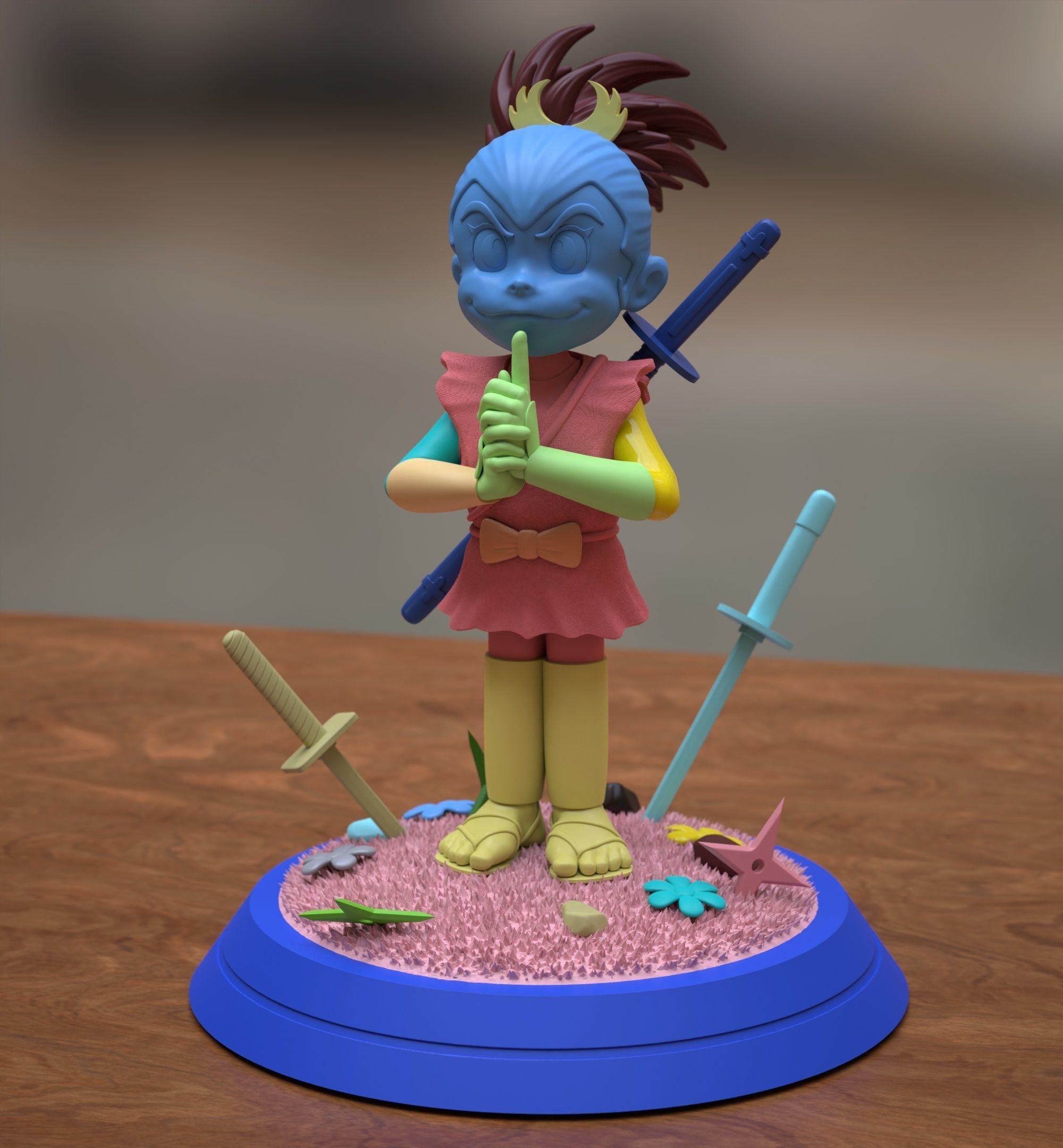 Sarutobi Sasuke  3D print model_9