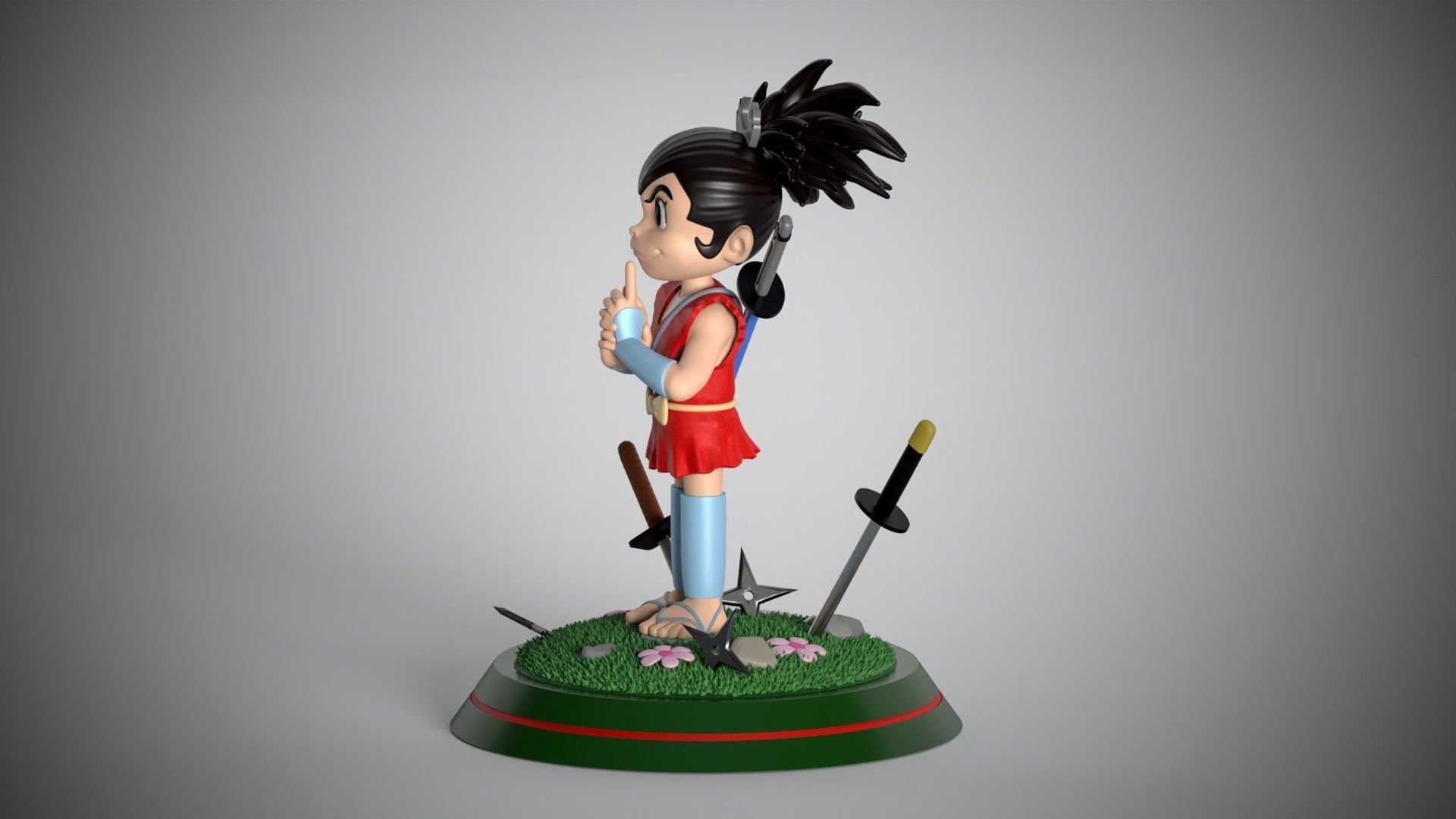 Sarutobi Sasuke  3D print model_8