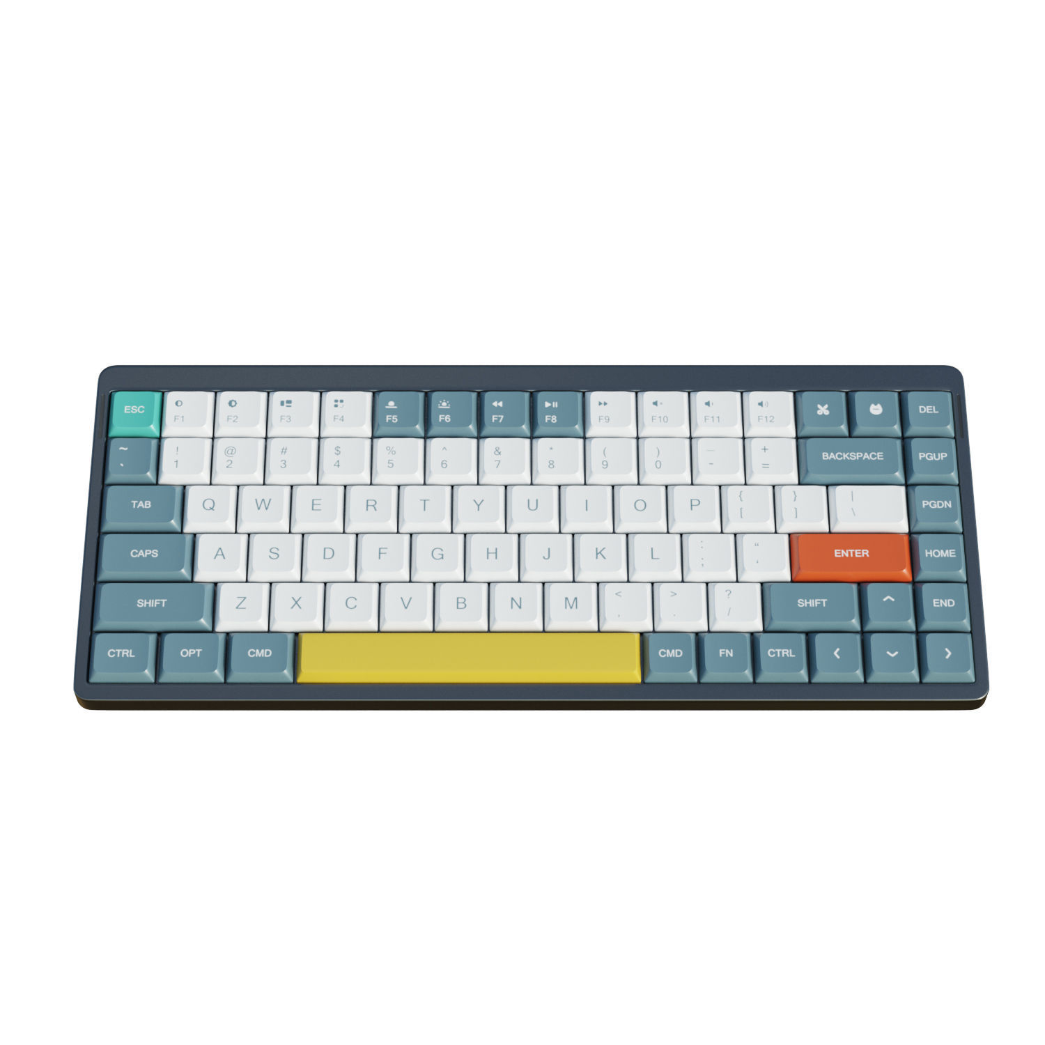 Nuphy AIR75 Keyboard Low-poly 3D model_1
