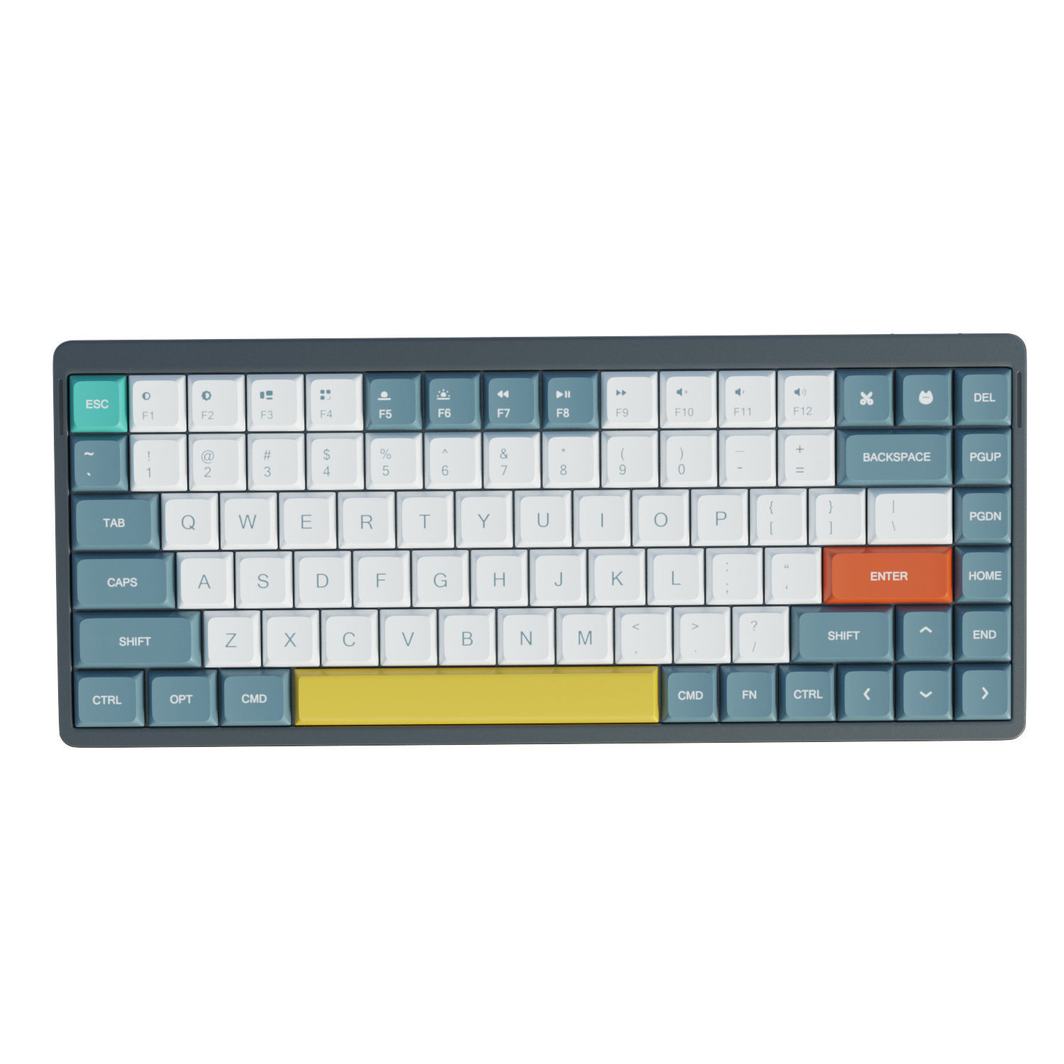 Nuphy AIR75 Keyboard Low-poly 3D model_7