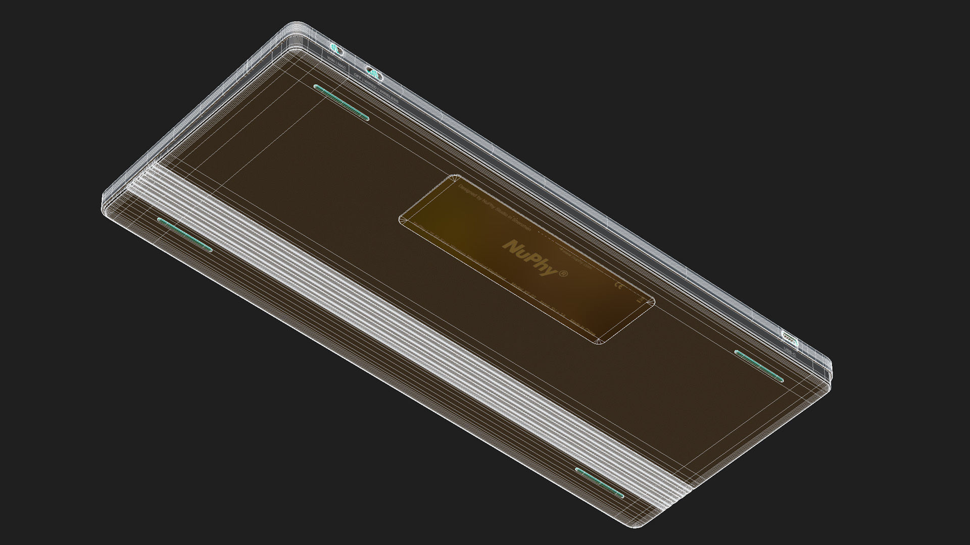 Nuphy AIR75 Keyboard Low-poly 3D model_17