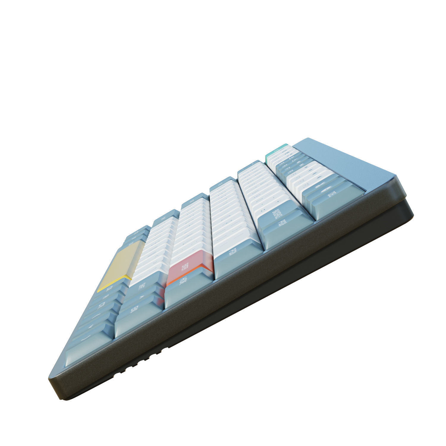 Nuphy AIR75 Keyboard Low-poly 3D model_5