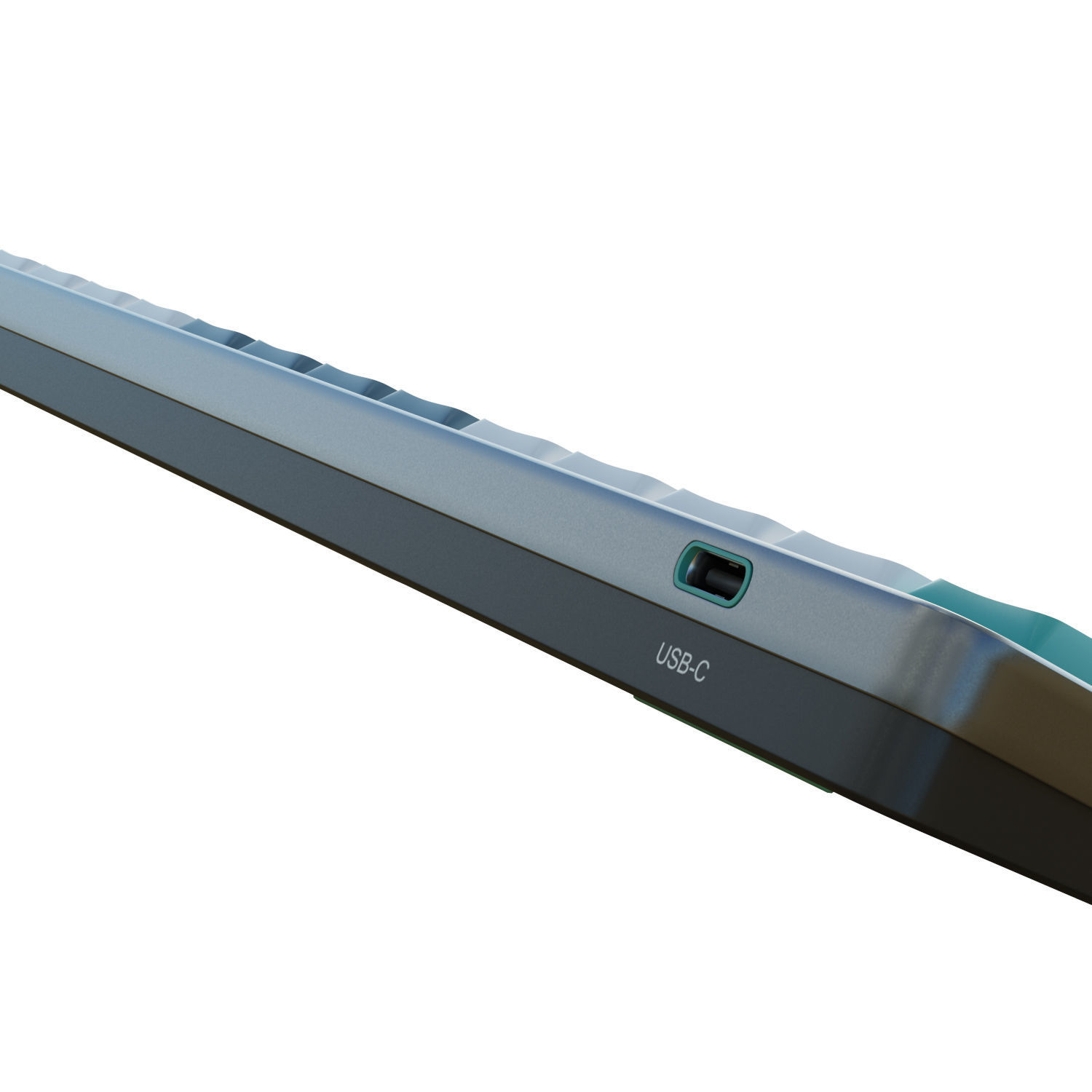 Nuphy AIR75 Keyboard Low-poly 3D model_10