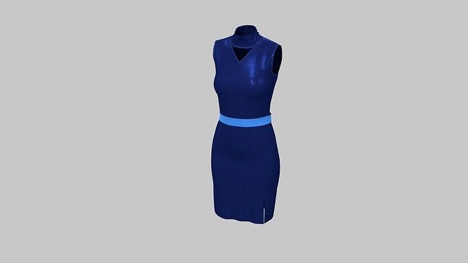 Modern Dress 3D model