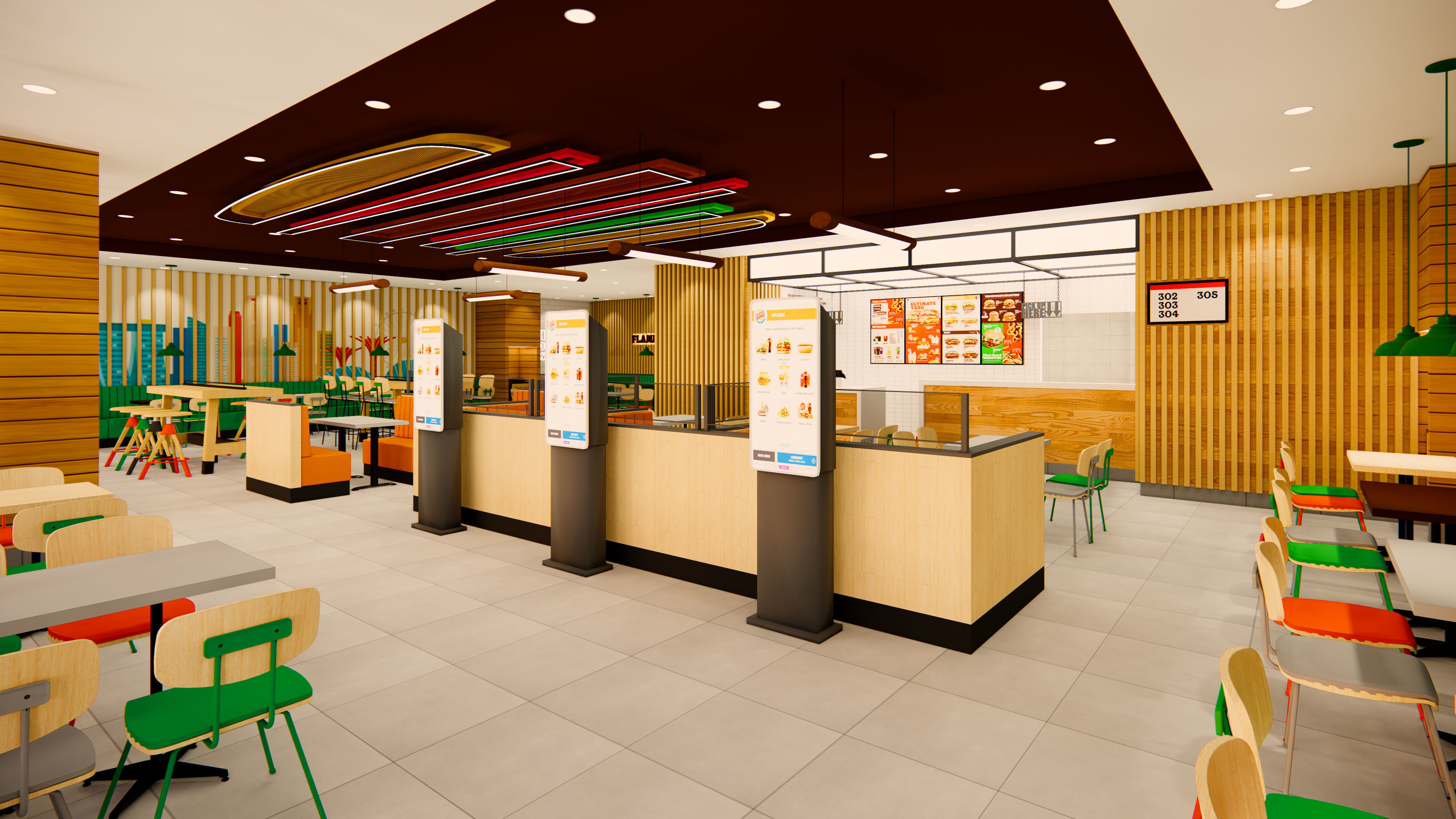Detailed Burger King Restaurant - Royal Design 1 3D model_14