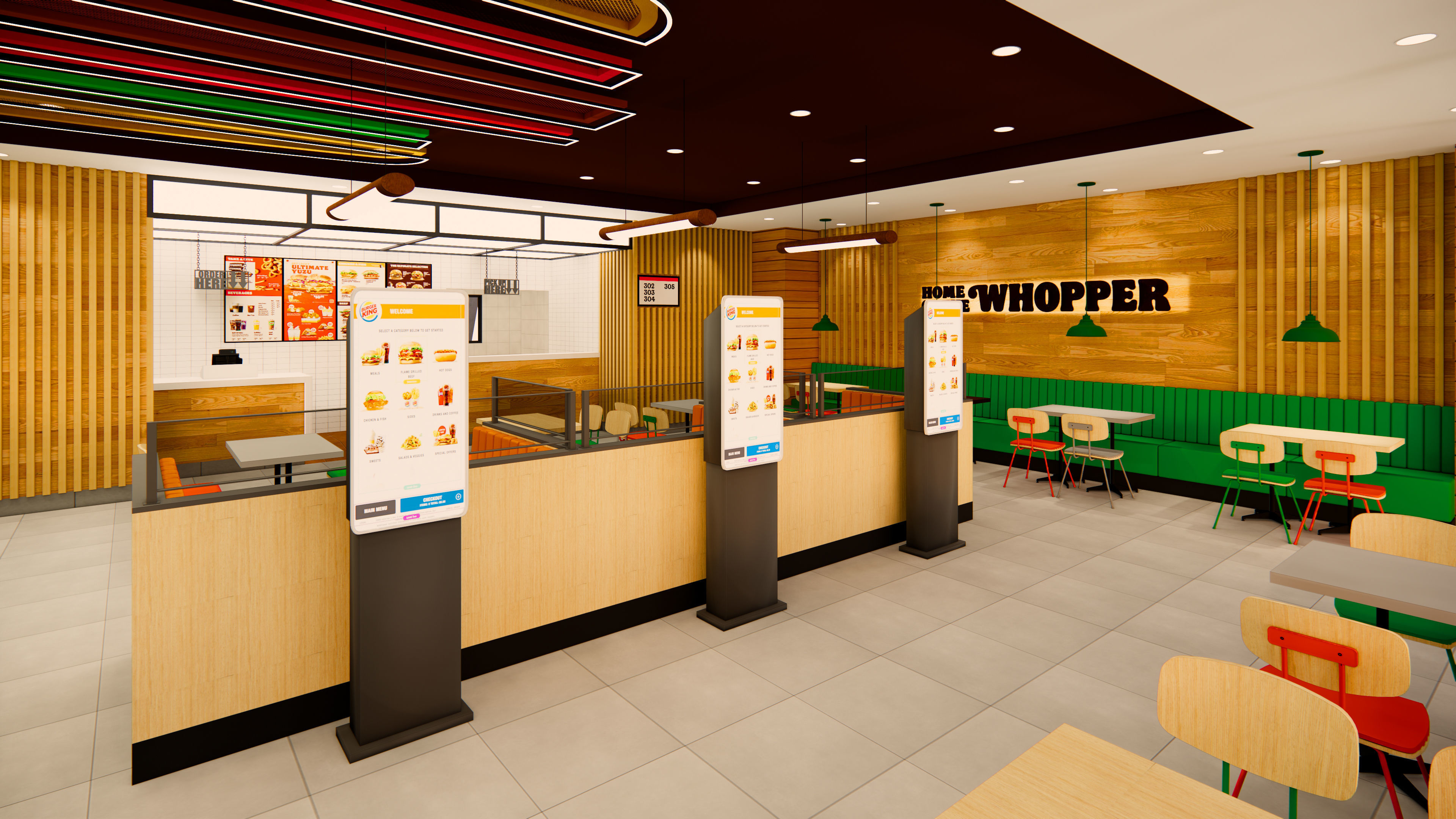 Detailed Burger King Restaurant - Royal Design 1 3D model_1