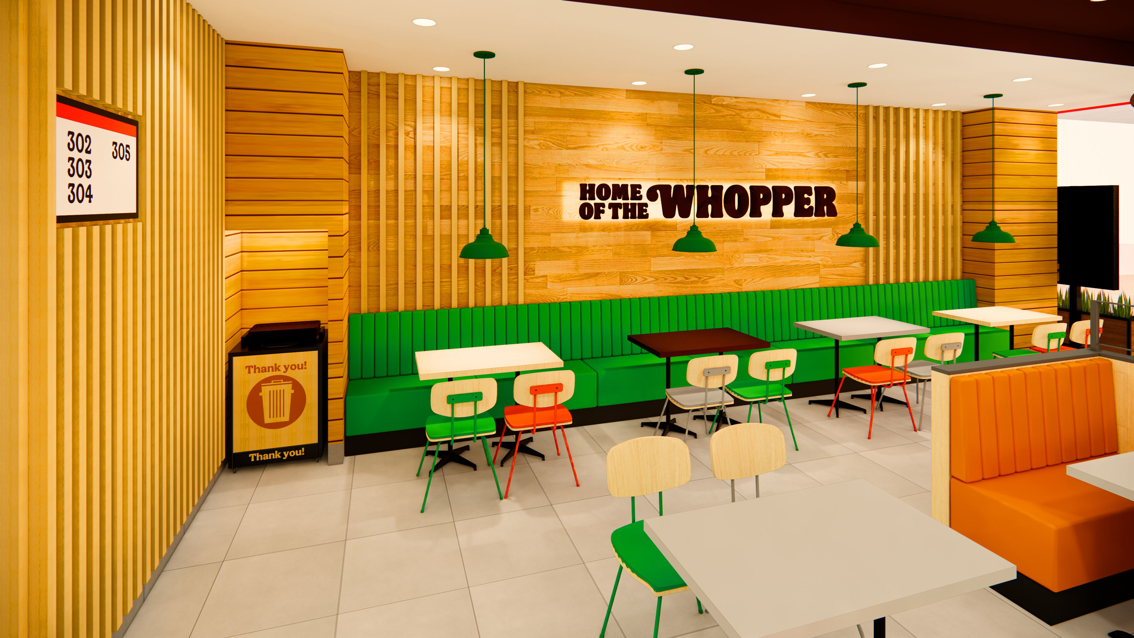 Detailed Burger King Restaurant - Royal Design 1 3D model_13