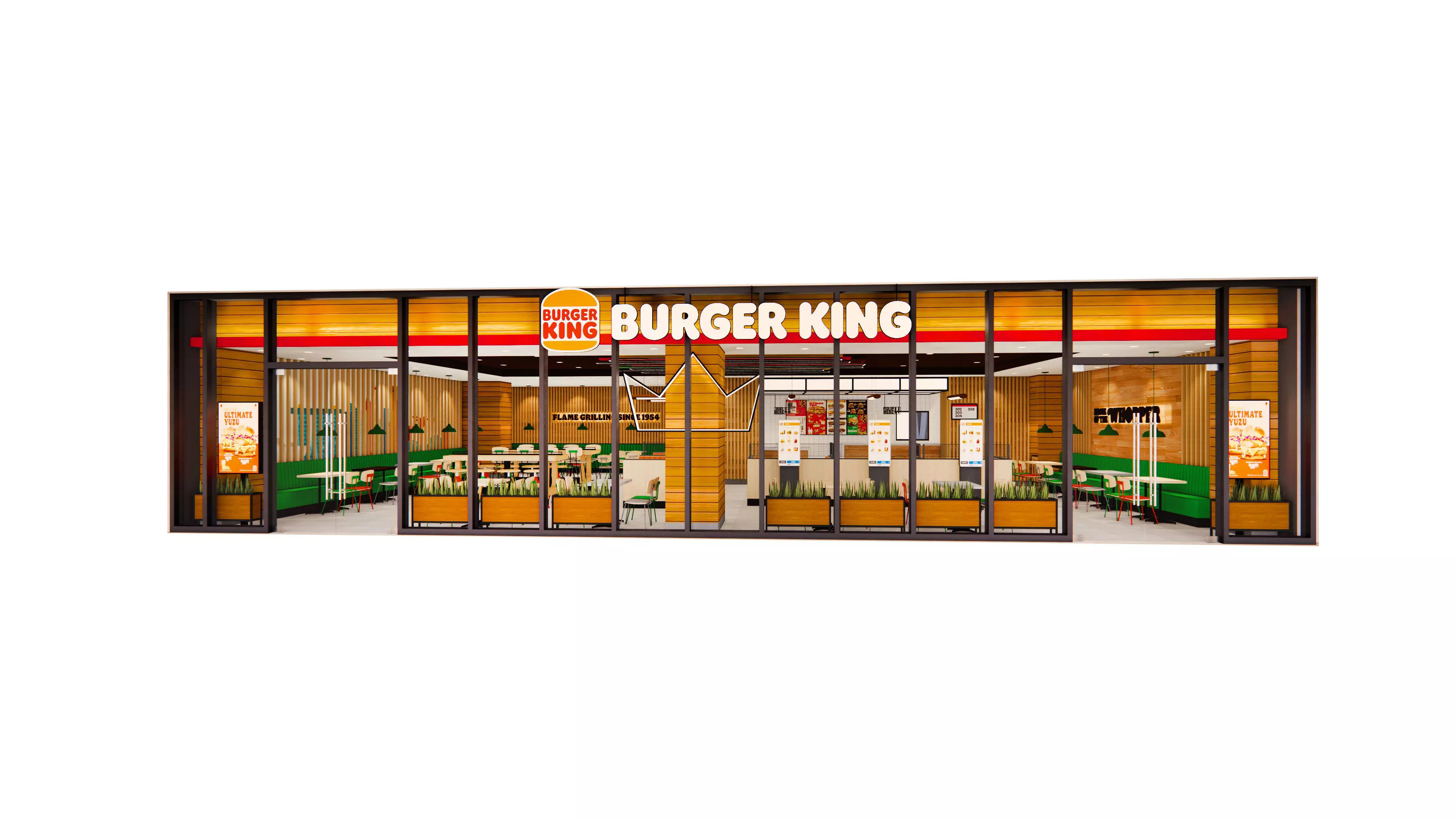Detailed Burger King Restaurant - Royal Design 1 3D model_0