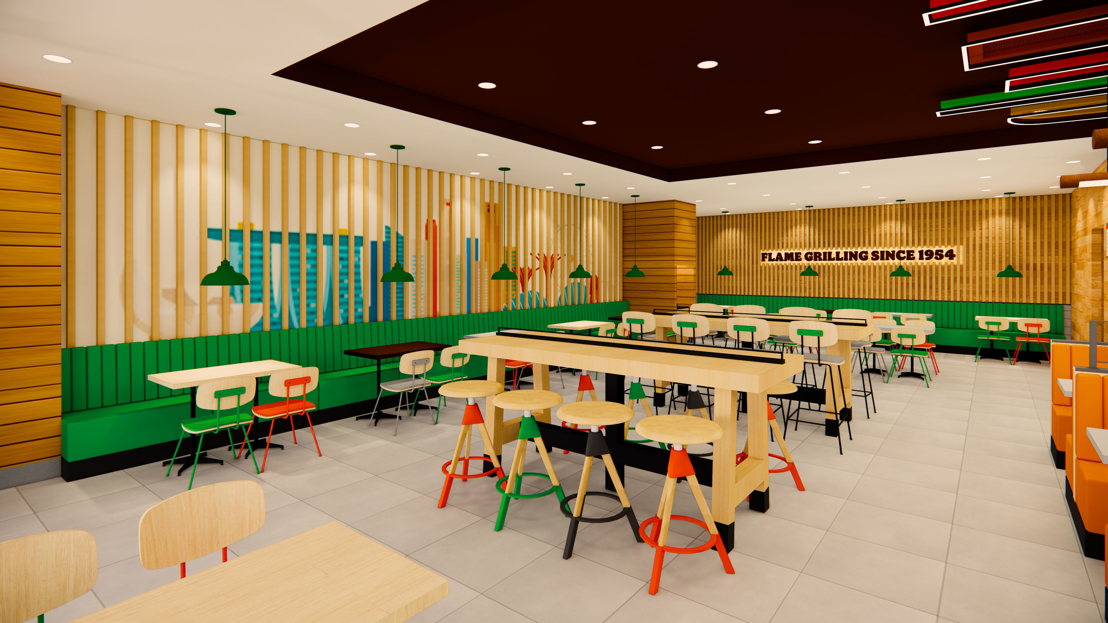 Detailed Burger King Restaurant - Royal Design 1 3D model_7