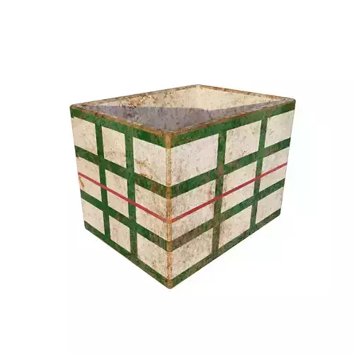 Hong Kong Street Styrofoam Green Box