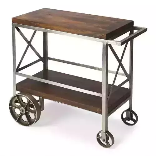 Kealy Metal Bar Cart