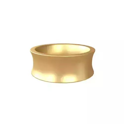 Simple Concave Ring V1 002 Low-poly 3D model
