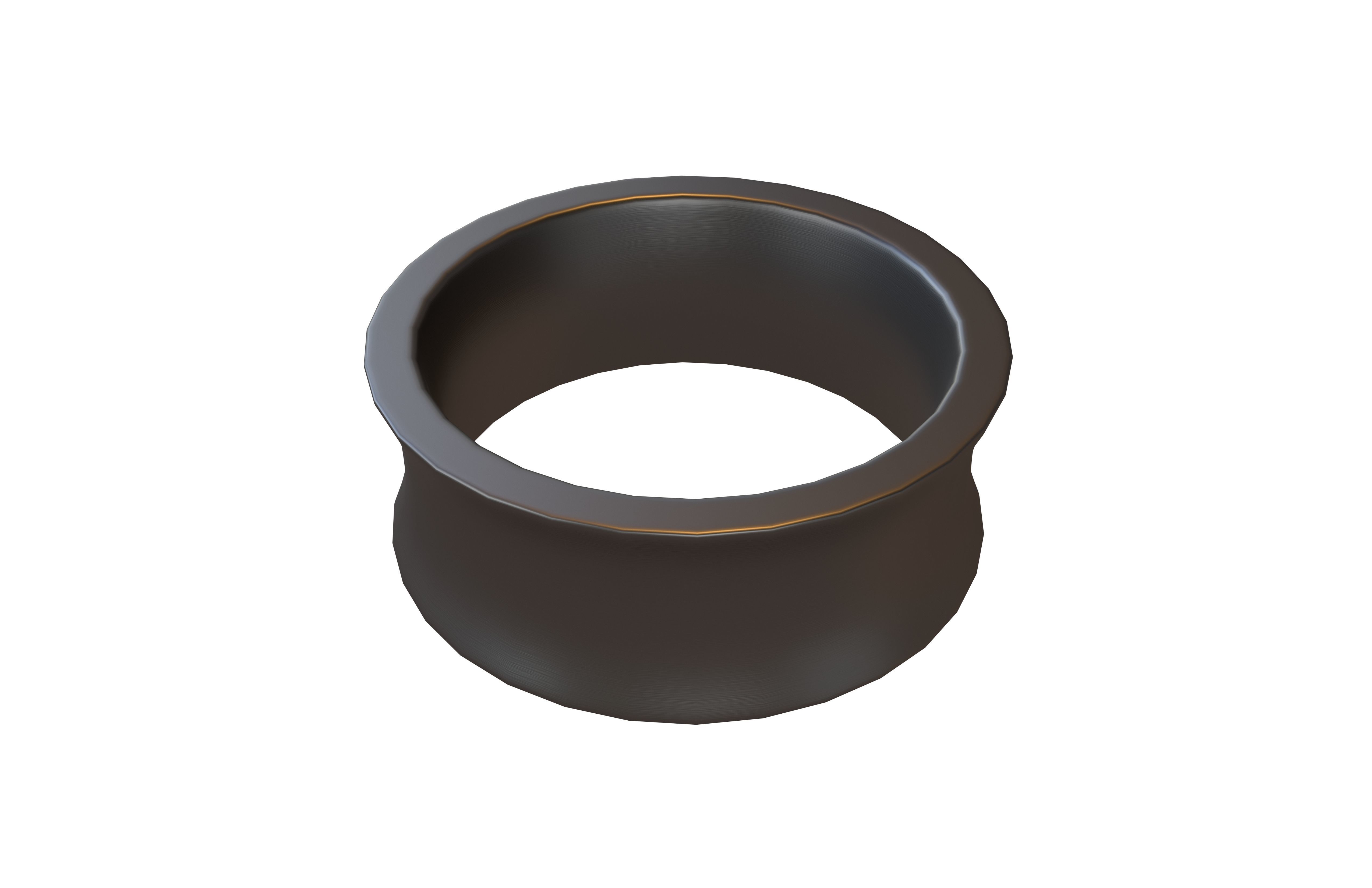 Simple Concave Ring V1 004 Low-poly 3D model_2