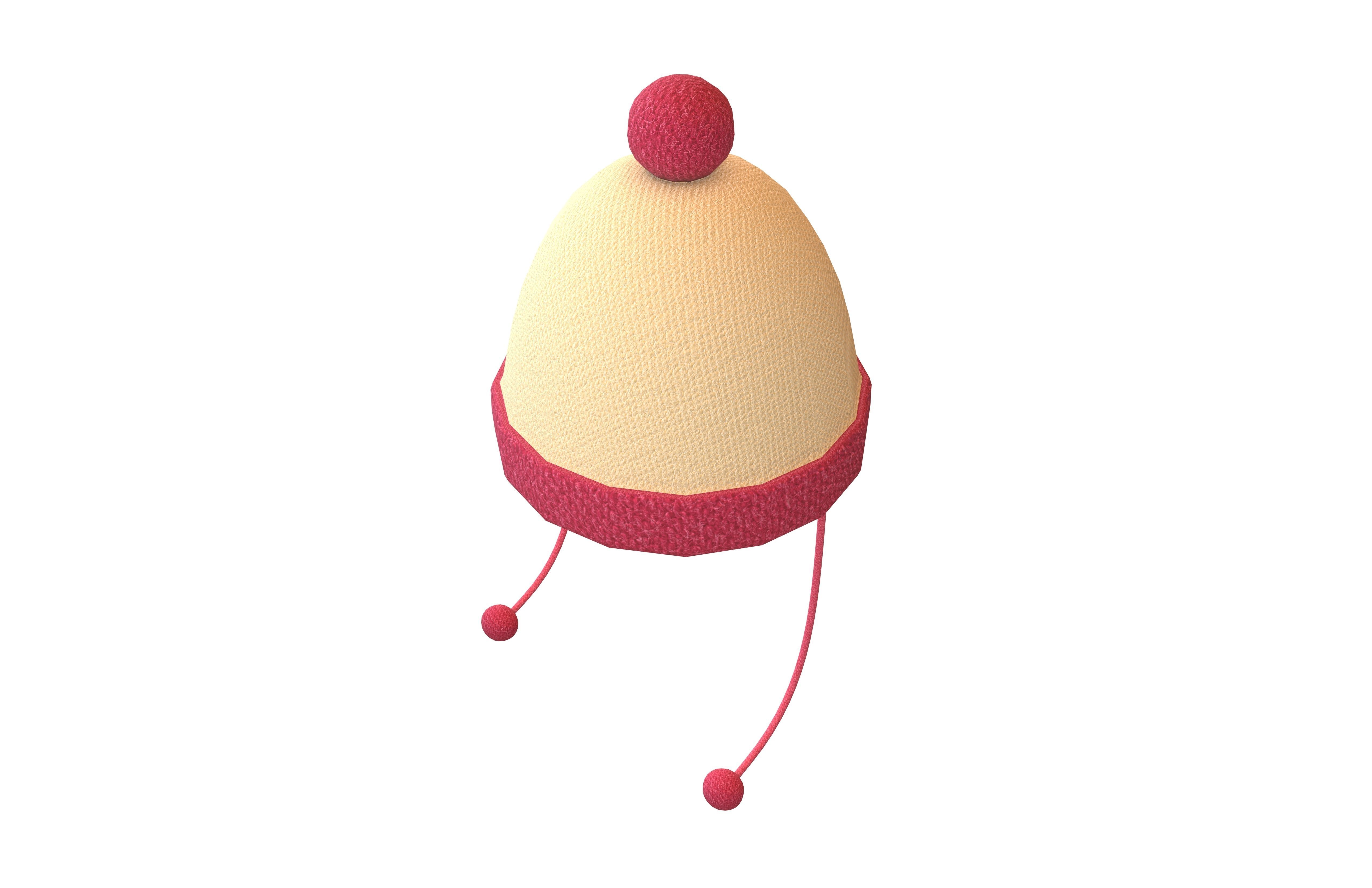 Winter Hat V1 001 Low-poly 3D model_2