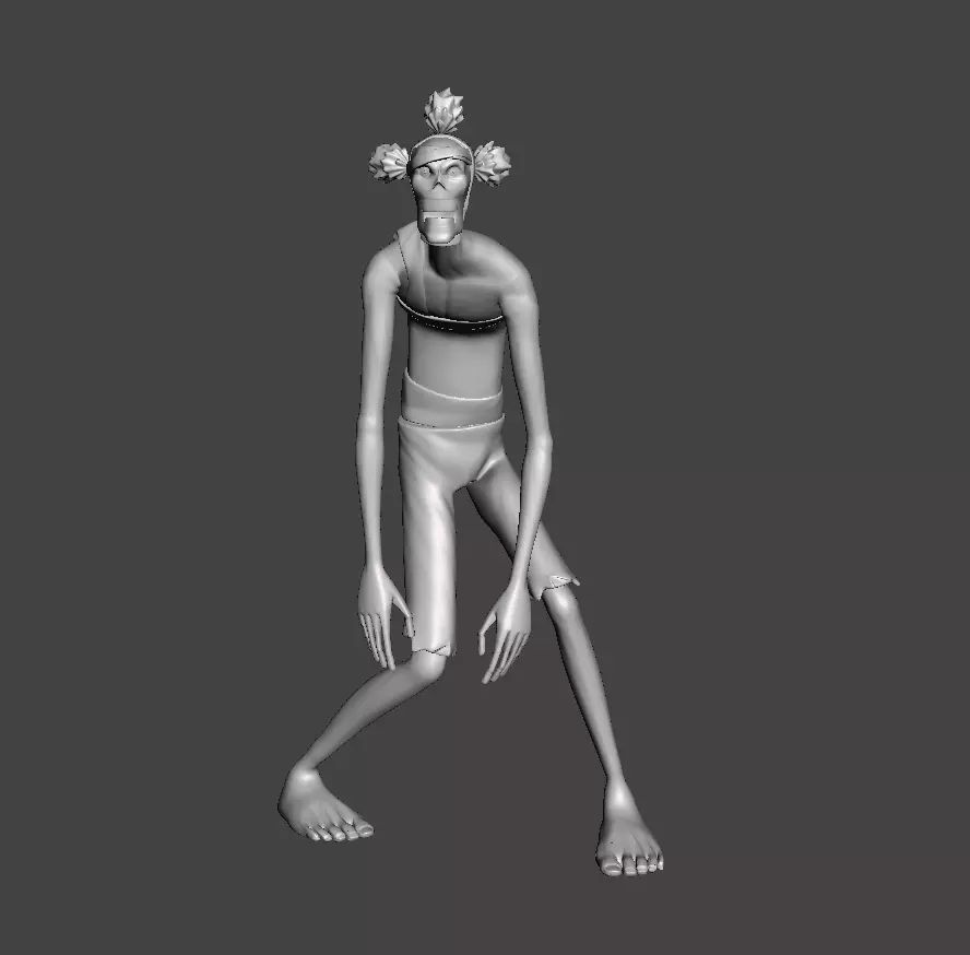 Zombie Thriller Bark 3D Model 3D print model_0