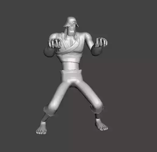 Zombie Thriller Bark 3D Model 3D print model