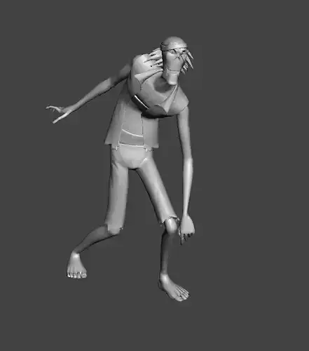 Zombie Thriller Bark 3D Model 3D print model