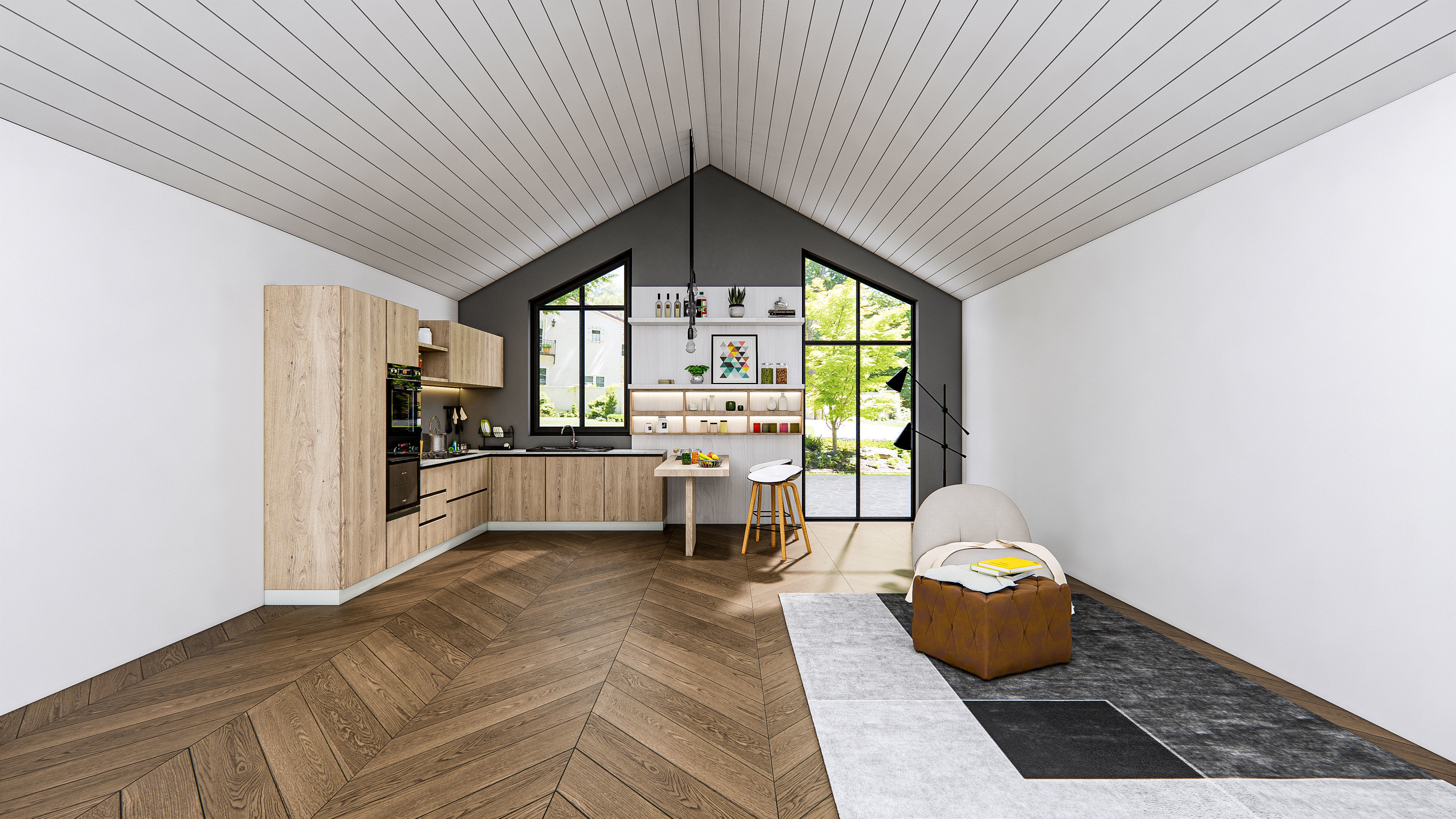 Kitchen Modern interior 0036 3D model_13