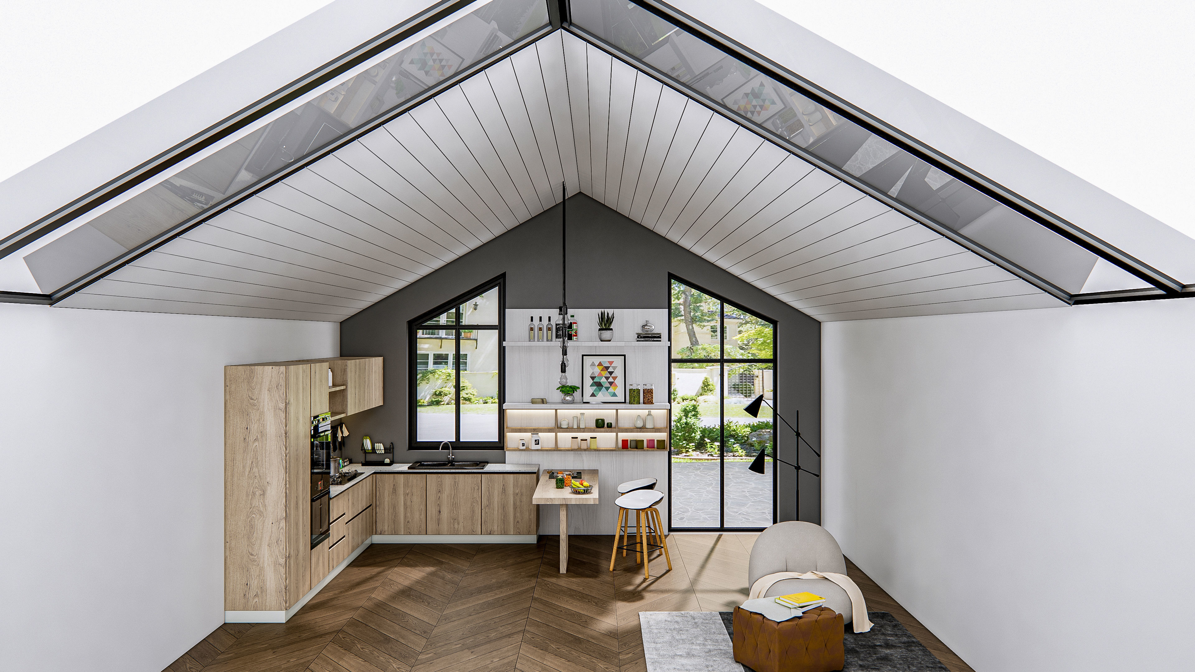 Kitchen Modern interior 0036 3D model_10