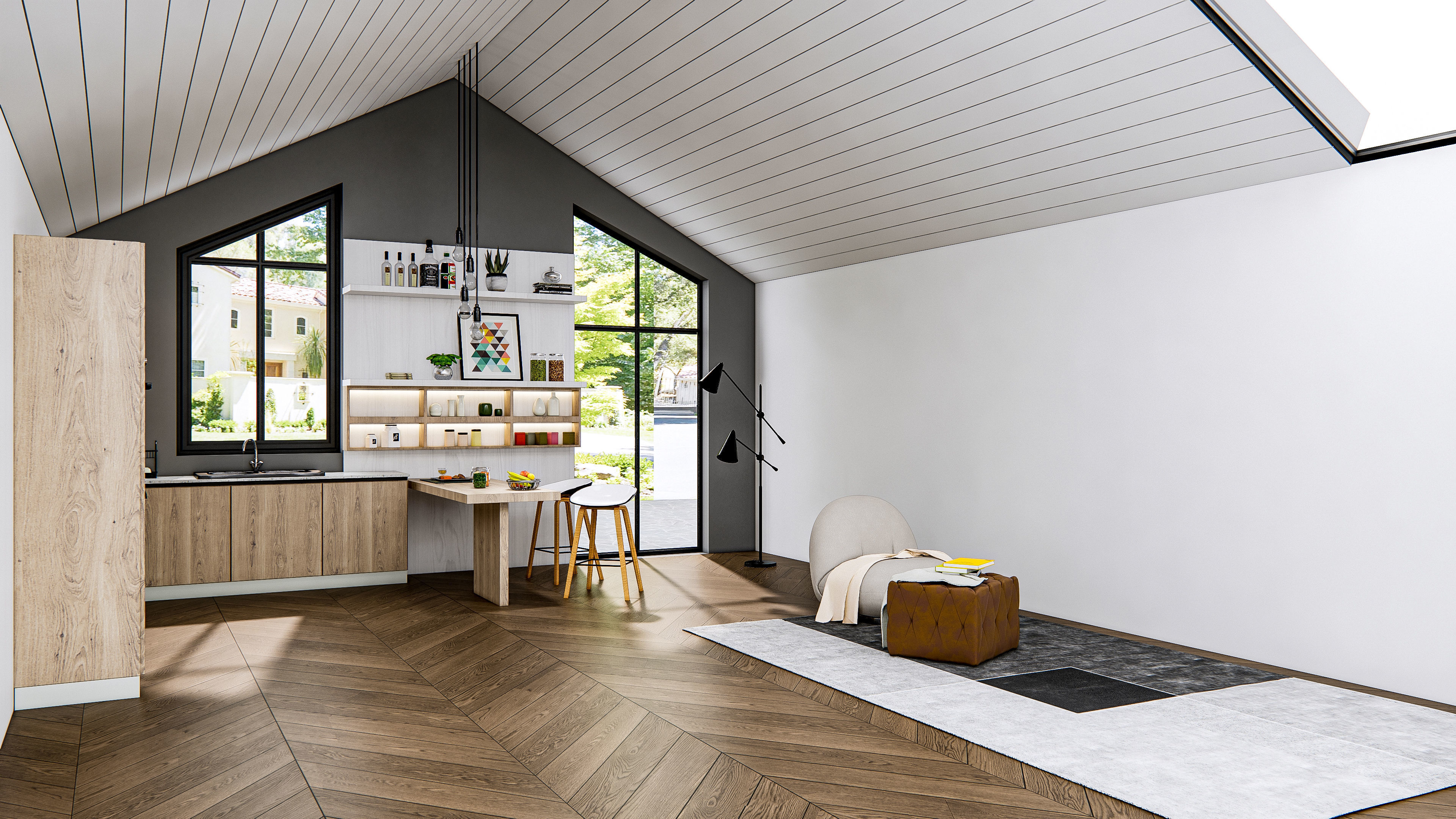 Kitchen Modern interior 0036 3D model_14