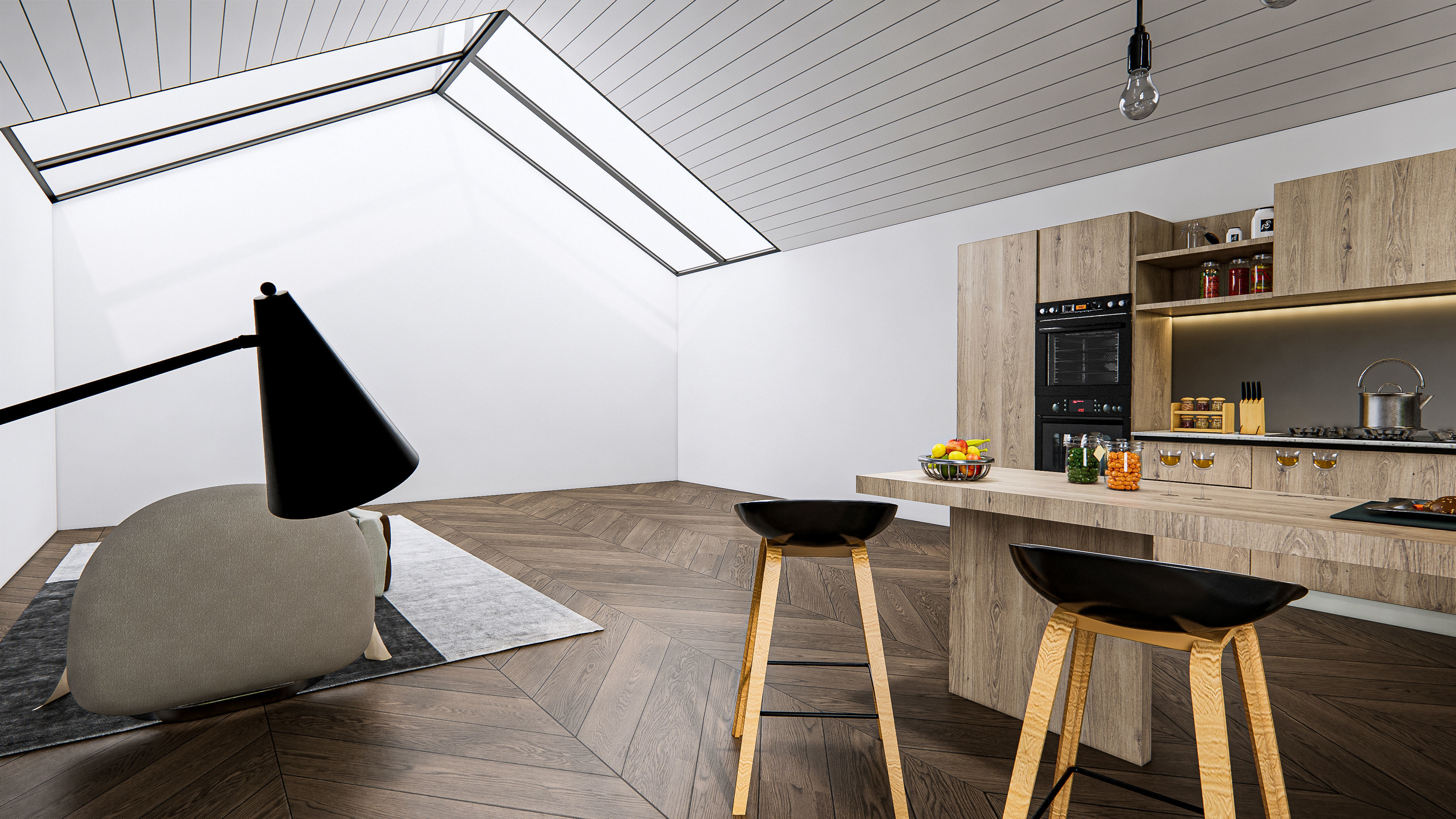 Kitchen Modern interior 0036 3D model_12