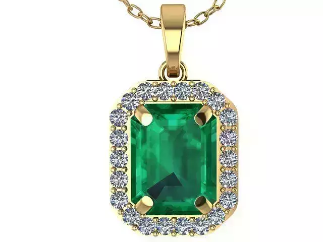 emerald pendant