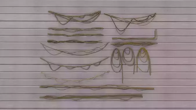 Rope Set 01 Low-poly 3D model